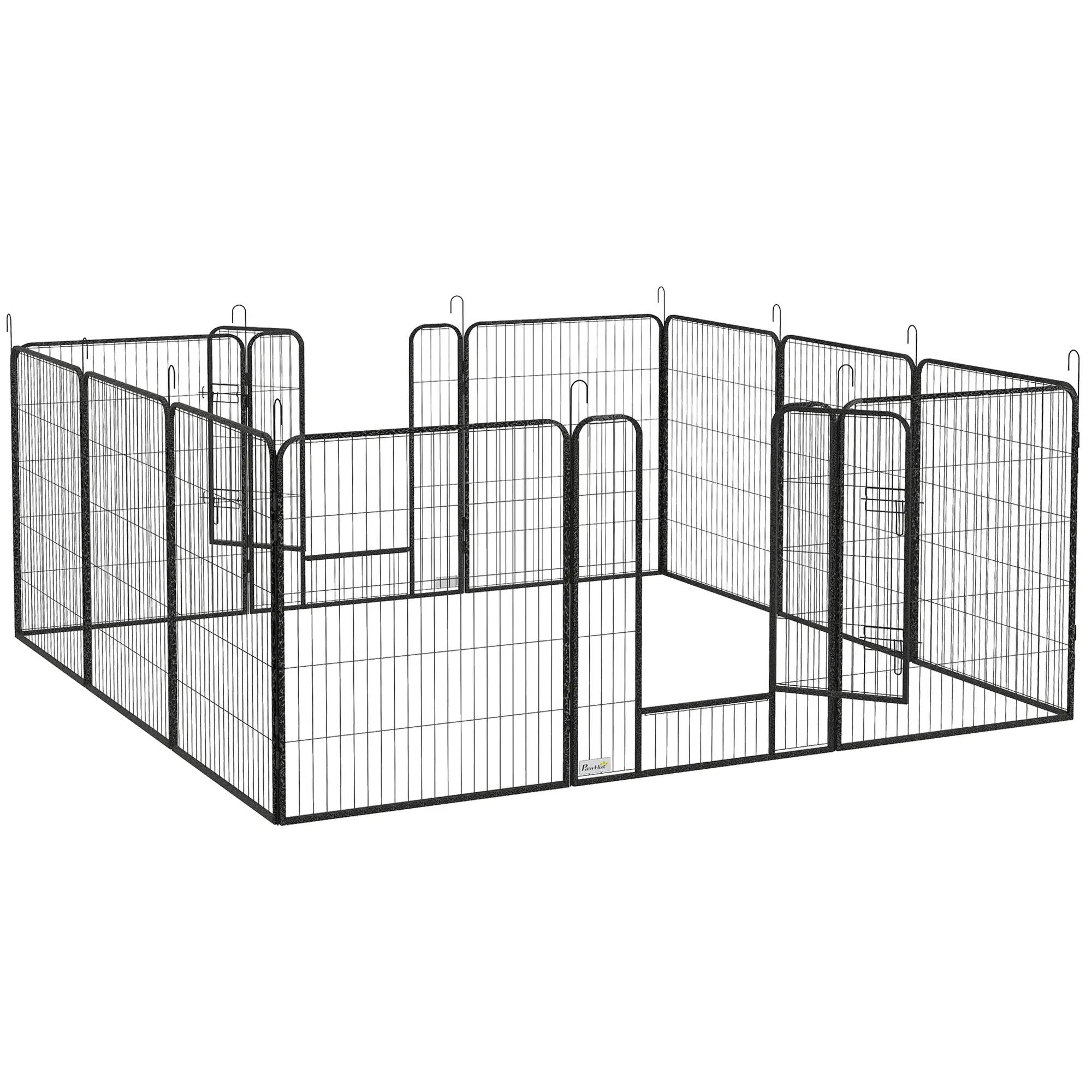 Dog Pen With Gate, 12 Panels Puppy Playpen, 39"H - Image 11