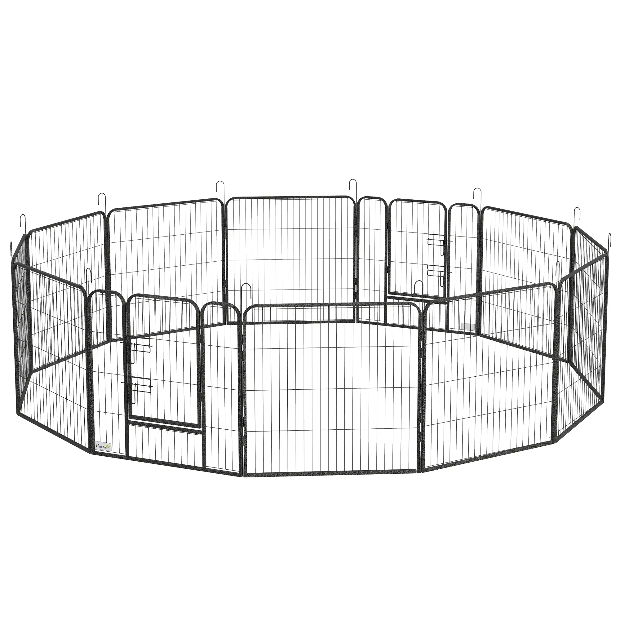Dog Playpen with Gate, 12 Panels, 31.5"H