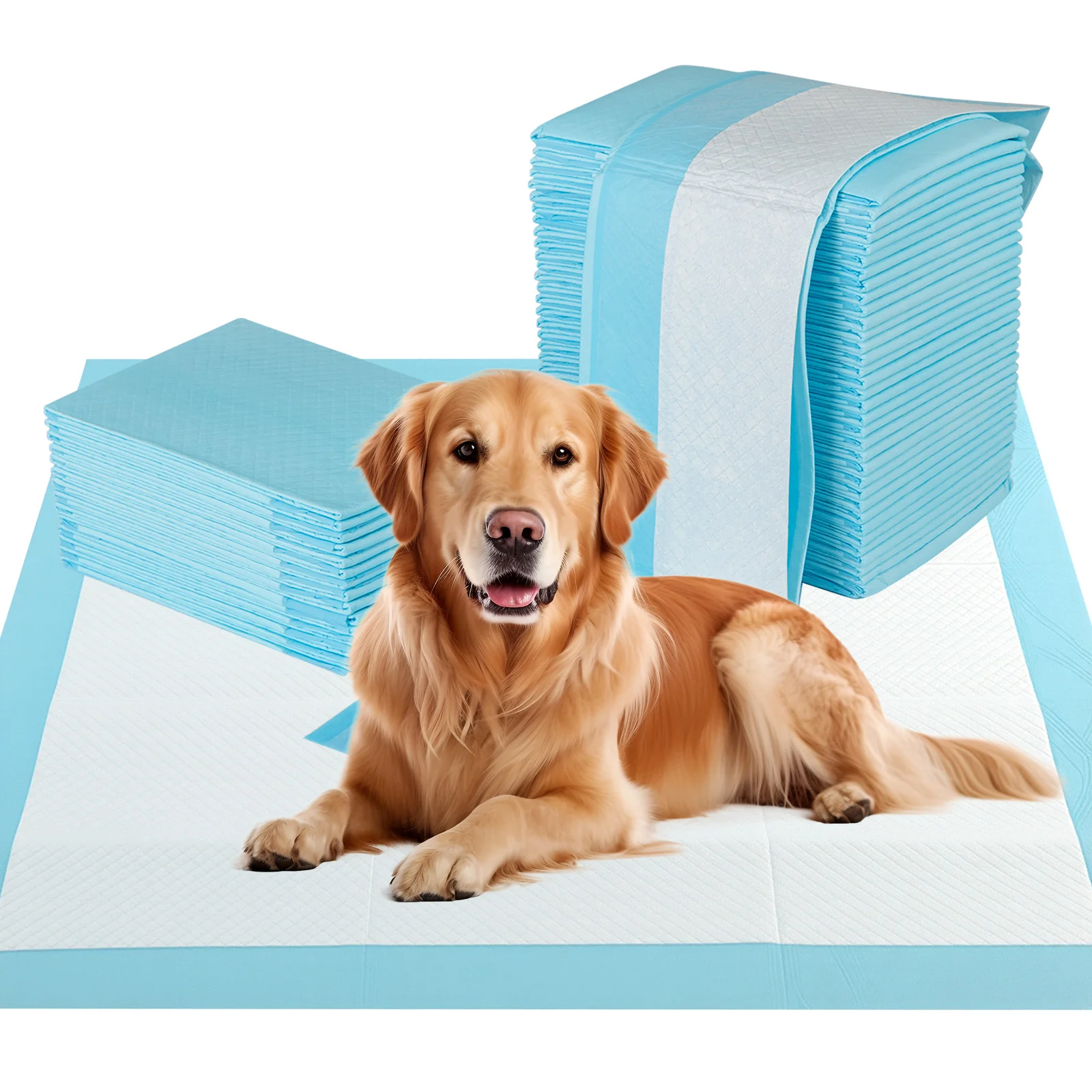 Dog Puppy Pee Pads 36" x 36", 100 Count, Potty Training, Blue - Image 4