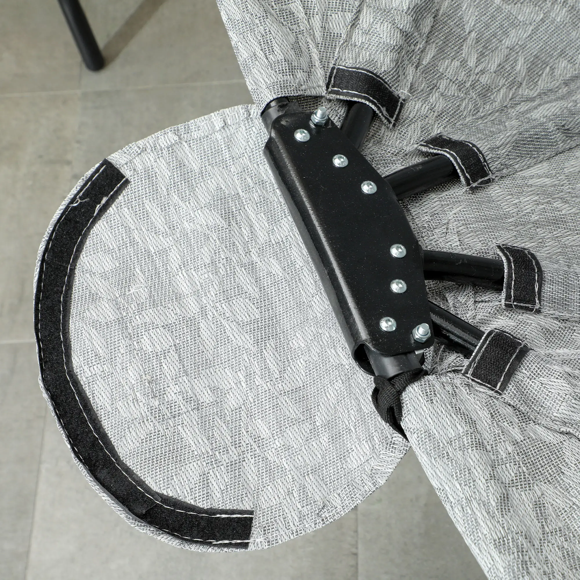 Egg Chair, Folding Basket, Hanging Swing with Stand, Cushions, Grey - Image 9