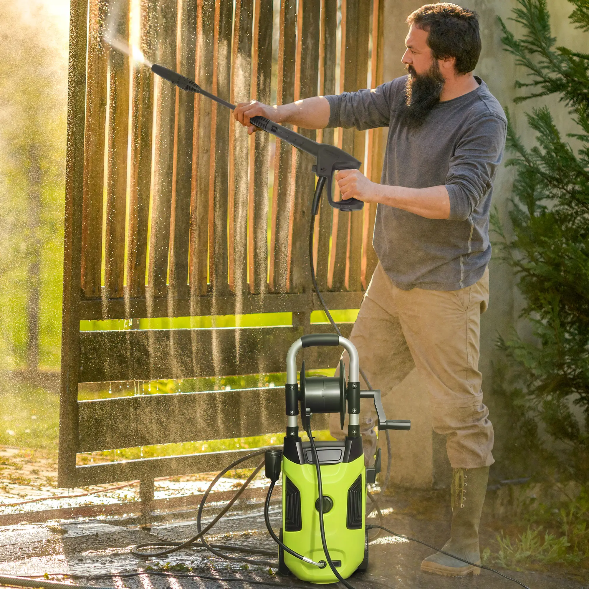 Electric Pressure Washer, 2176 PSI High Pressure Washer with 20 ft Outlet Hose, Adjustable Nozzle, 1.9GPM Power Washer - Image 8