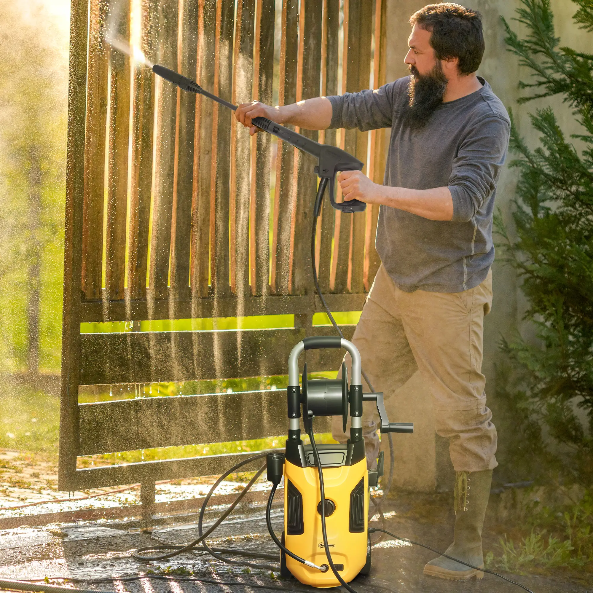 Electric Pressure Washer, 2176 PSI High Pressure Washer with 20 ft Outlet Hose, Adjustable Nozzle, 1.9GPM Power Washer - Image 7