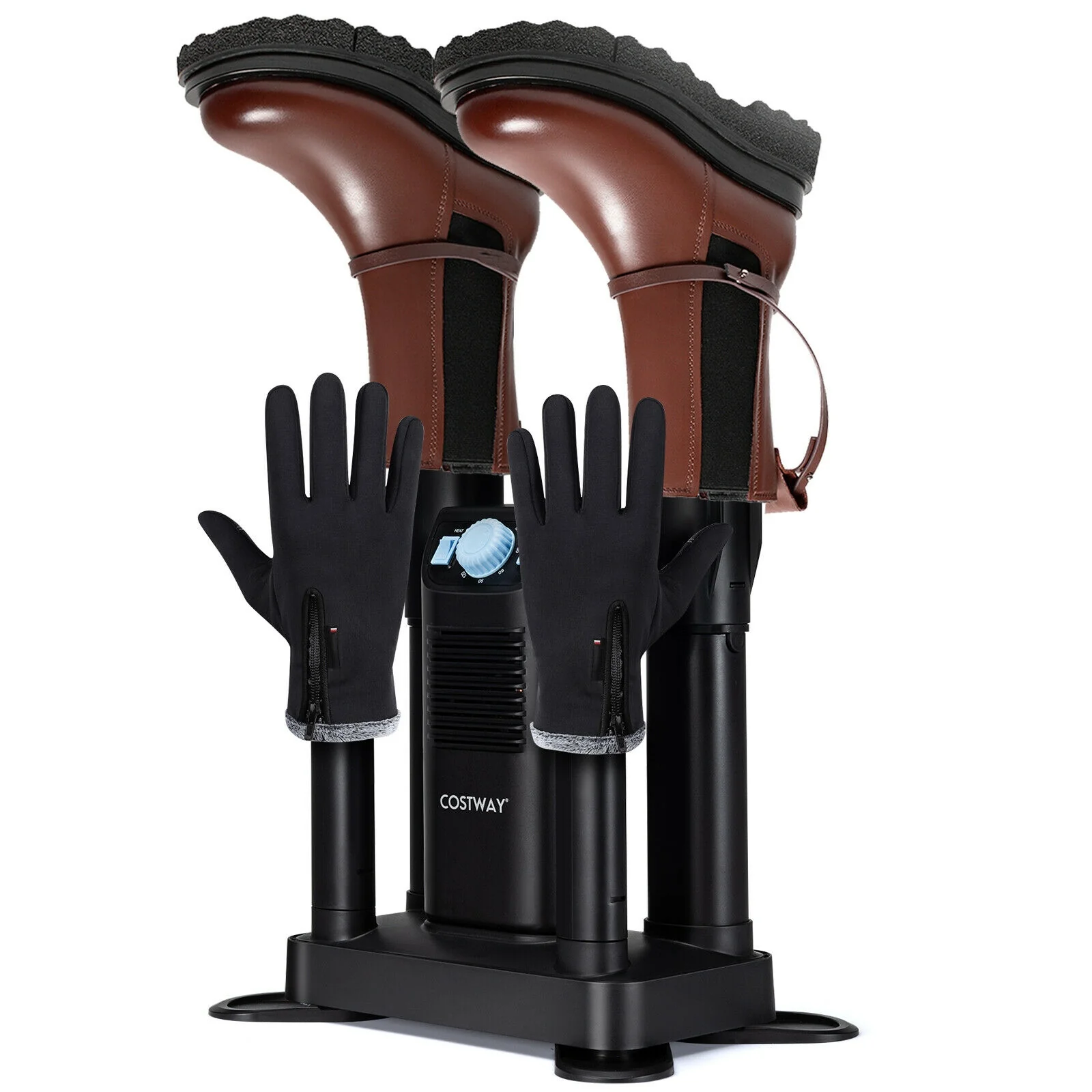 Electric Shoe Boot Dryer, 4 Shoes, 180 Mins Timer, Ozone Disinfection, Black - Image 8