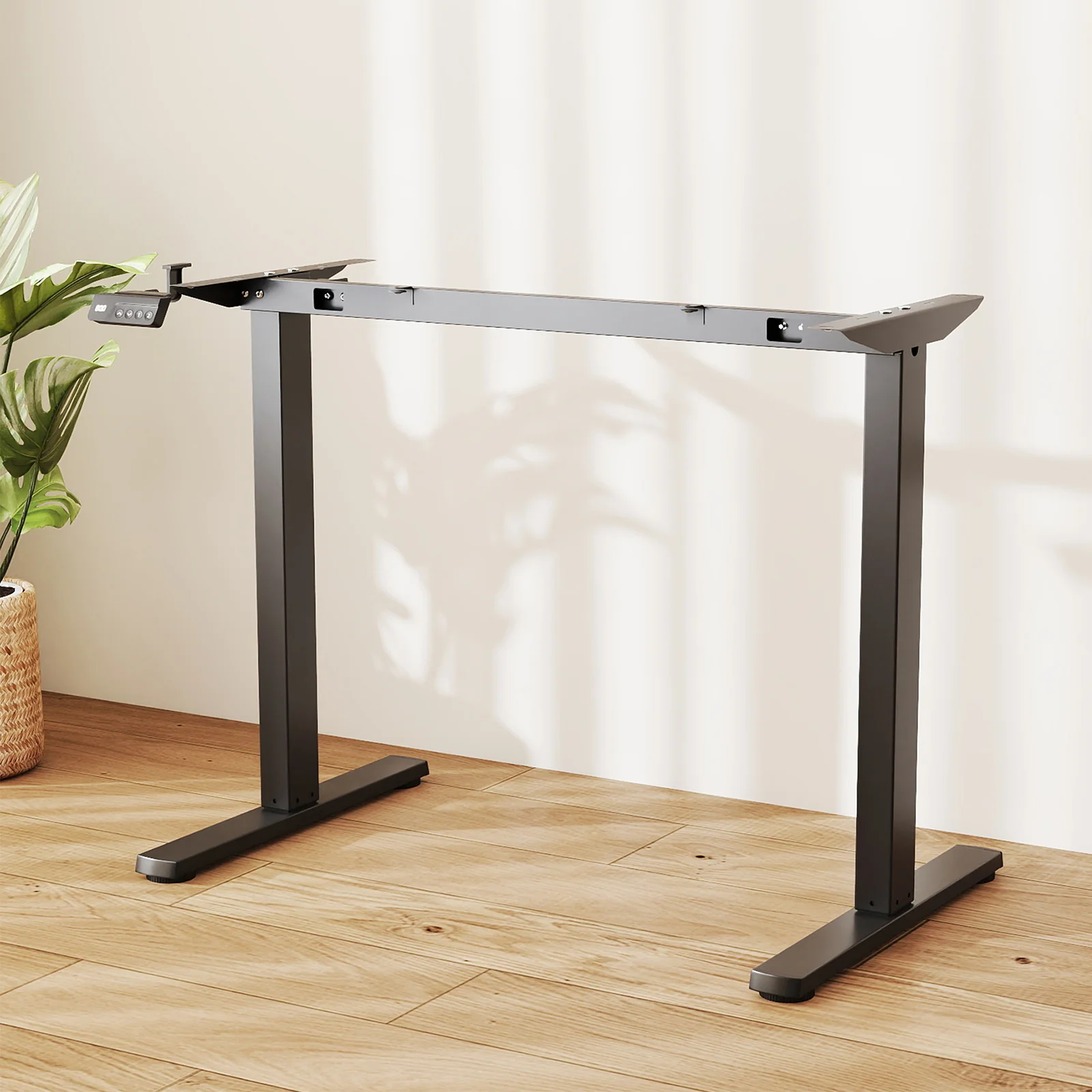 Electric Standing Desk Frame Height Adjustable Computer Desk Base with LED Display, Black - Image 3