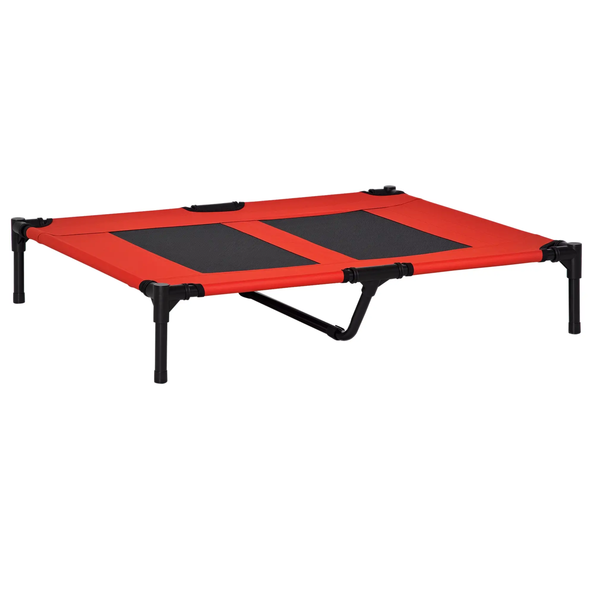 Elevated Dog Bed, Raised Cot for XL Dogs, 36" x 30" x 7", Red