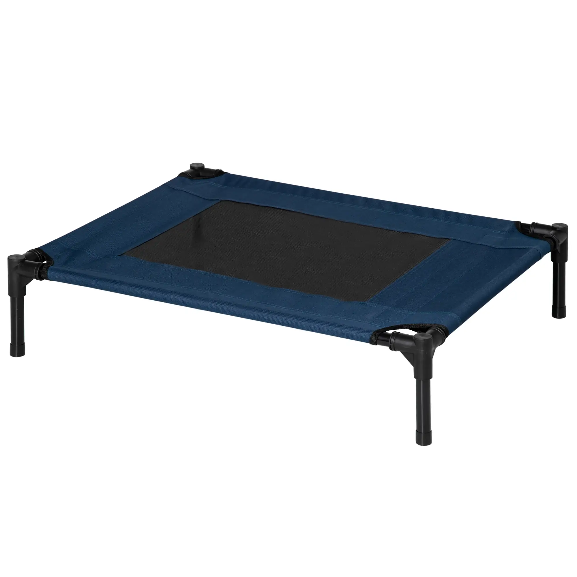 Elevated Dog Bed, Raised Cot, M Size, 30" x 24" x 7", Blue - Image 11