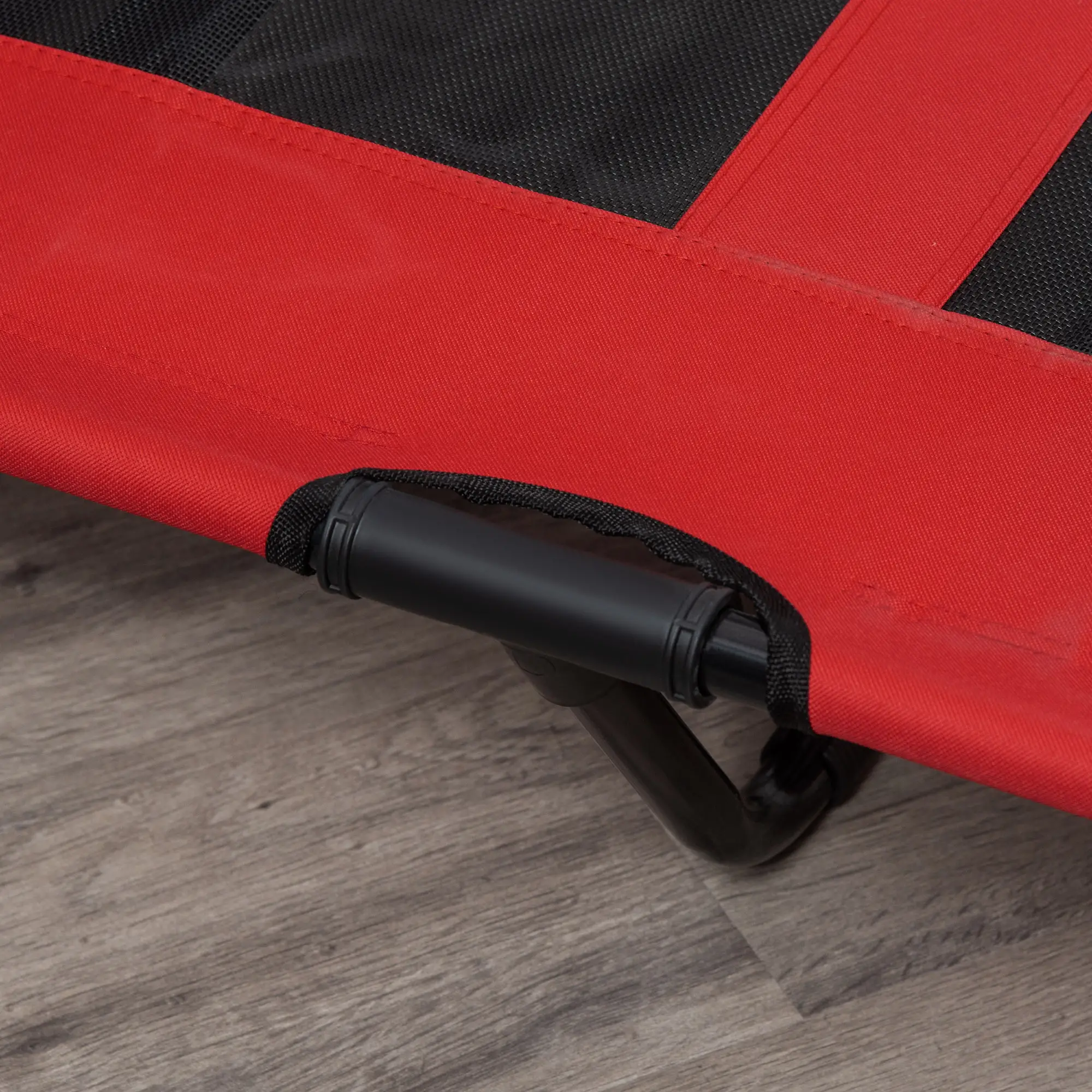 Elevated Dog Bed, Raised Dog Cot, XL 48" x 36" x 9", Red - Image 10