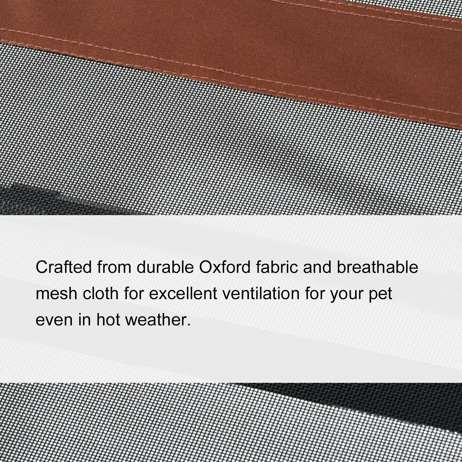 Elevated Dog Bed, XL Dog Cot, 48" x 36" x 9", Coffee - Image 5