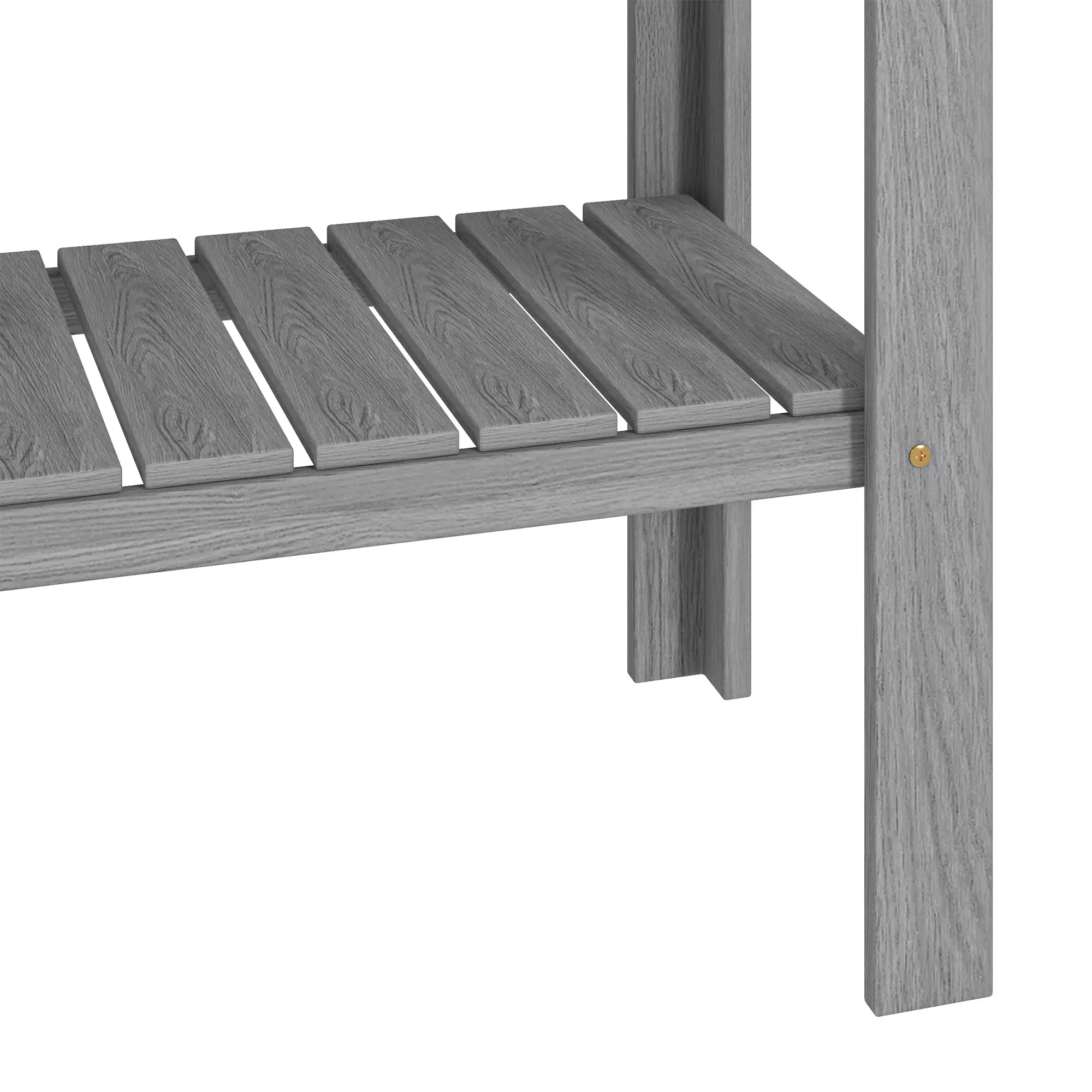 Elevated Planter Box with Storage, 36" x 16" x 32", Grey - Image 10
