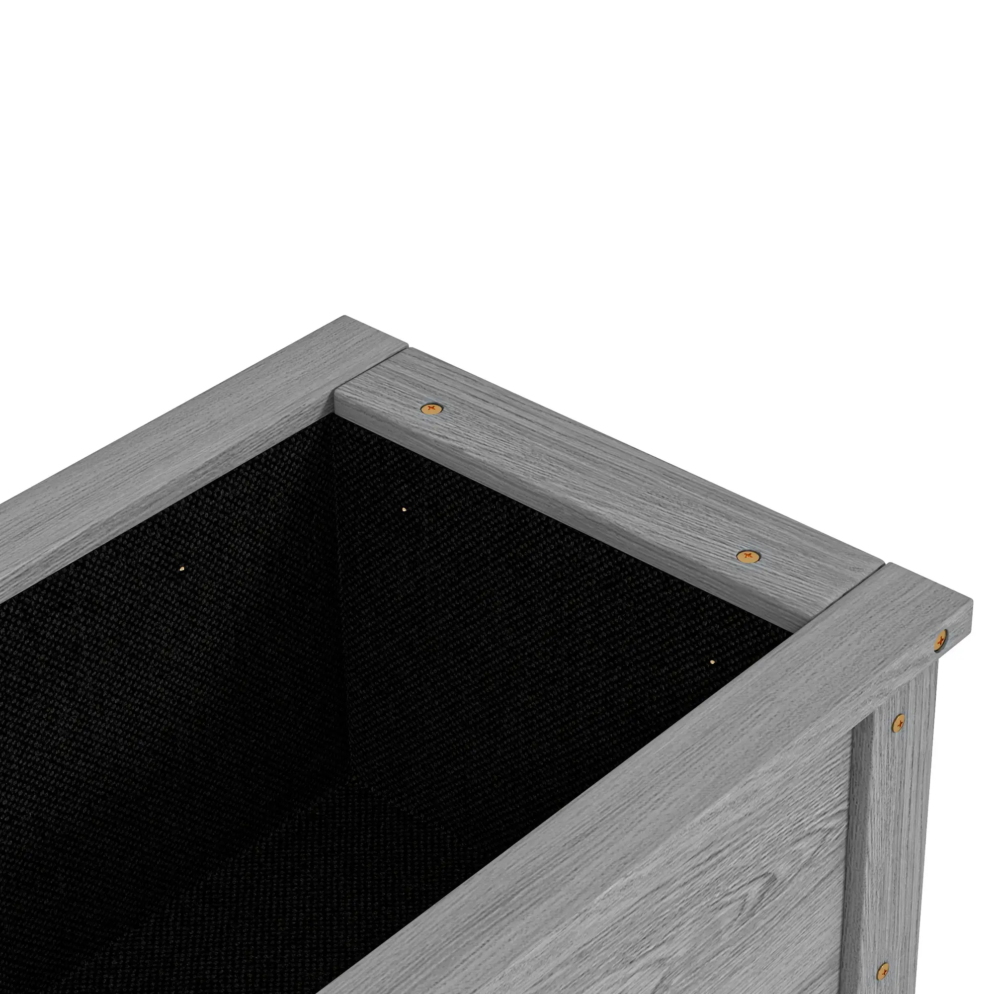 Elevated Planter Box with Storage, 36" x 16" x 32", Grey - Image 9