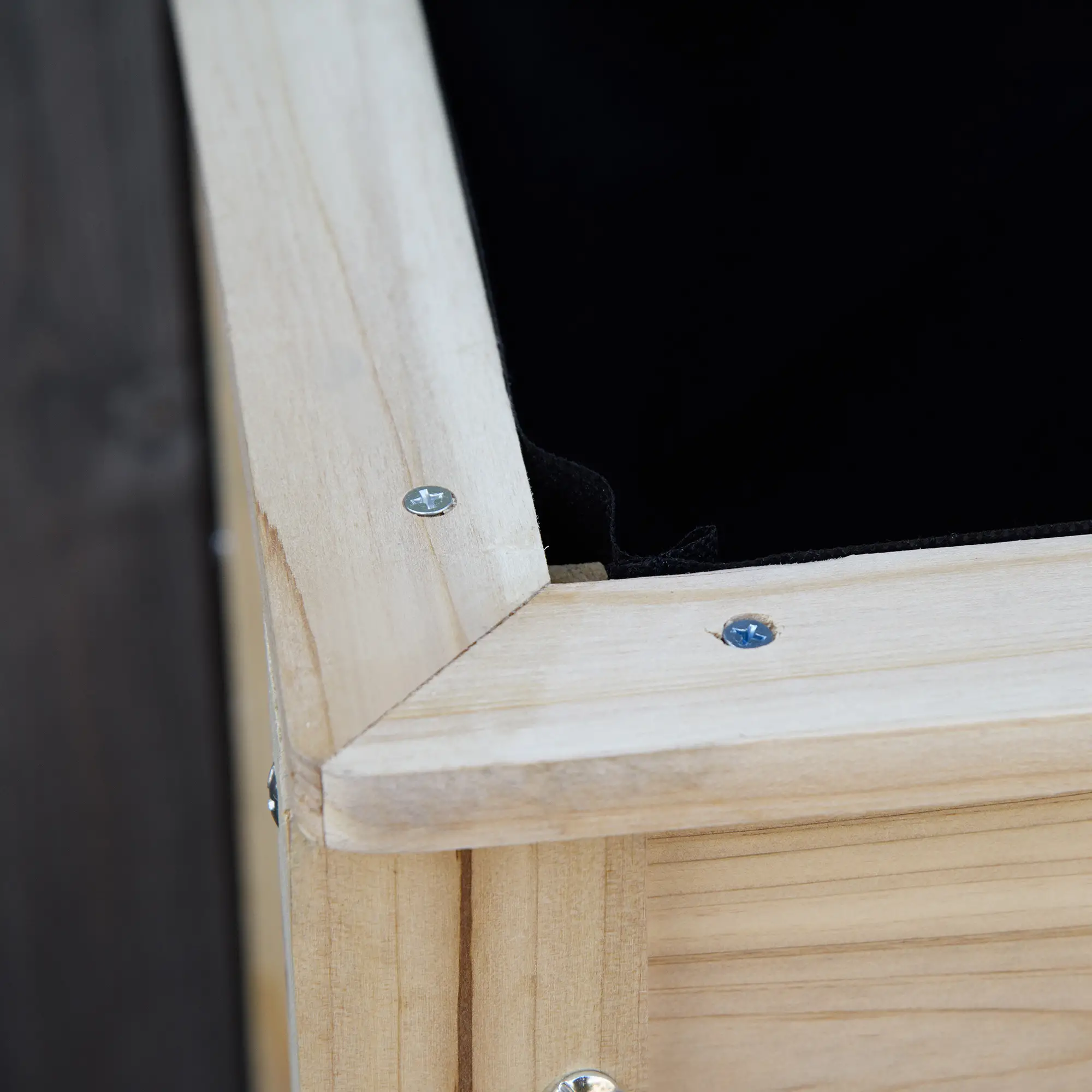 Elevated Planter Box with Storage, 36" x 16" x 32", Natural - Image 12