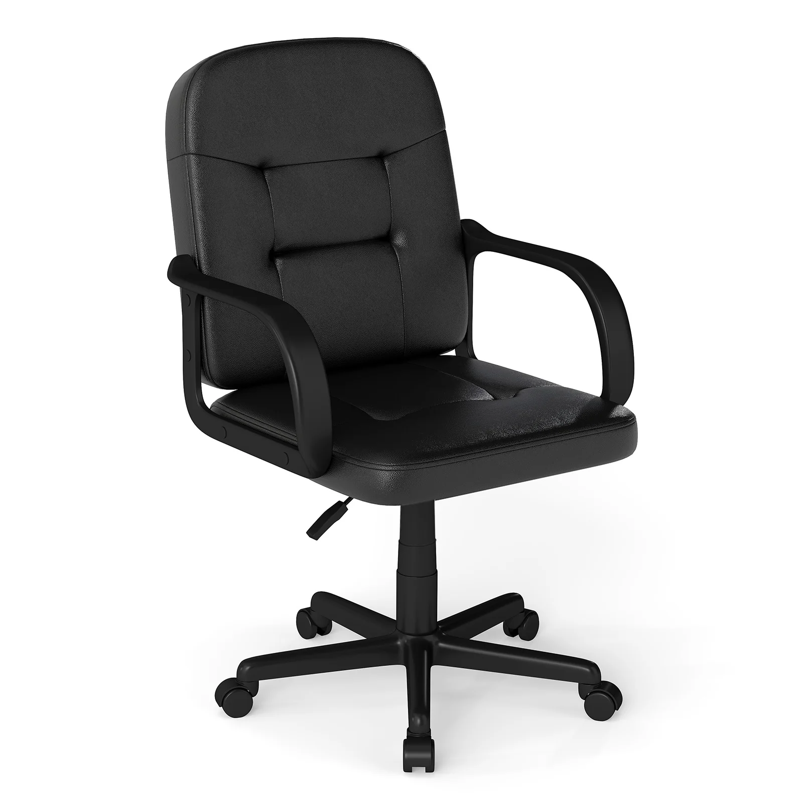 Ergonomic Office Chair, 360-Degree Wheels, Black - Image 4