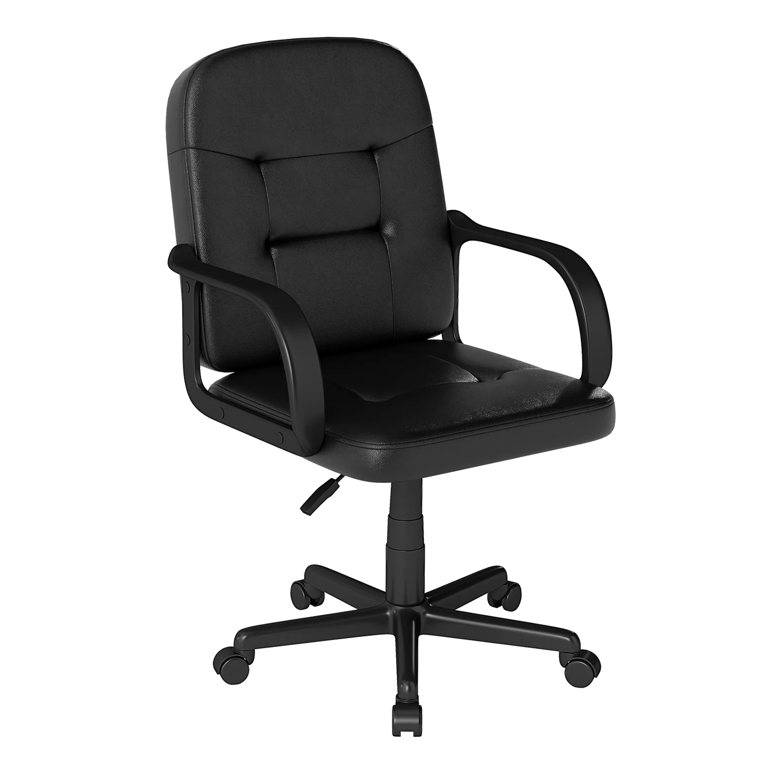 Ergonomic Office Chair, 360-Degree Wheels, Black - Image 5