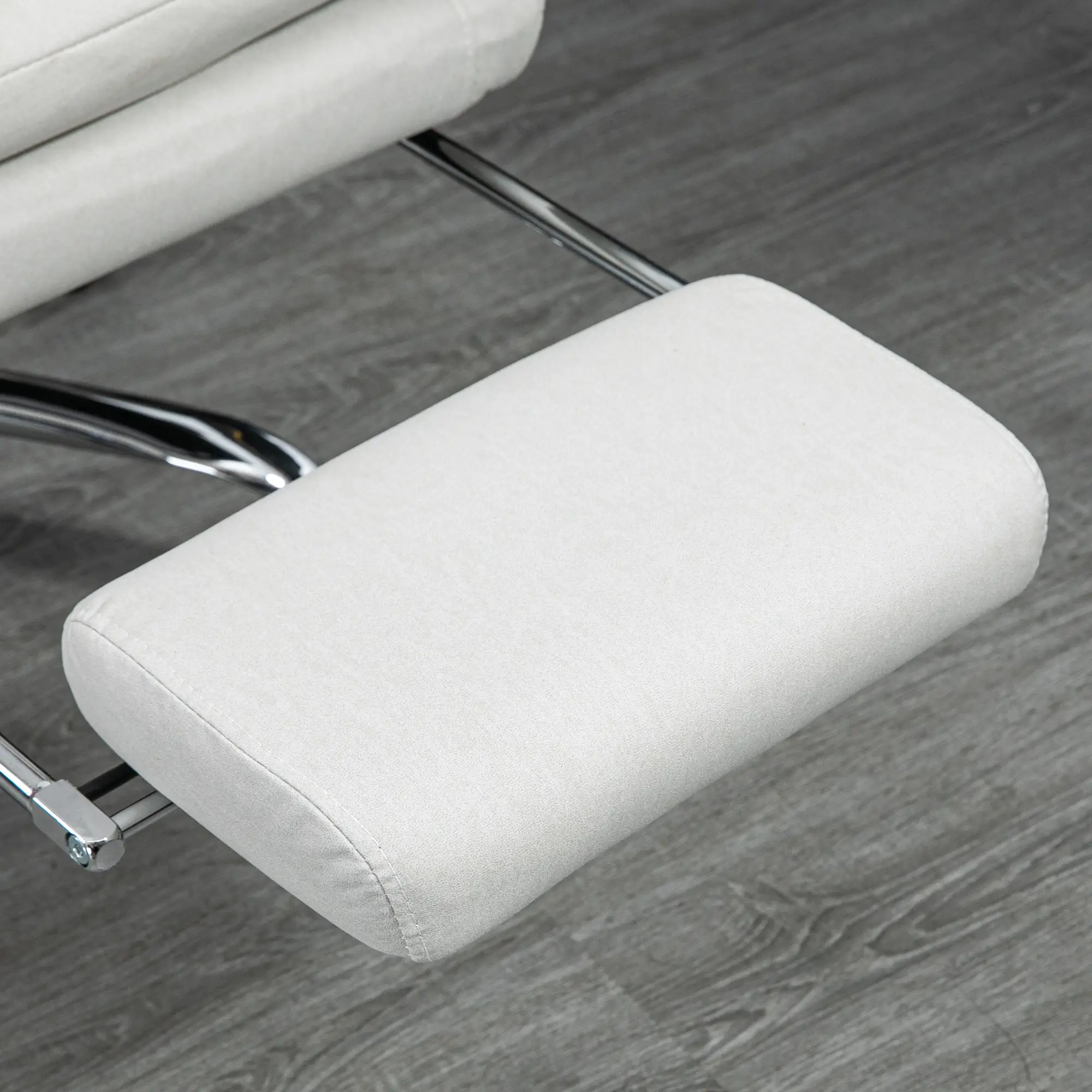 Executive Office Chair with Massage and Heat, Reclining Computer Chair with Footrest, Cream White - Image 10
