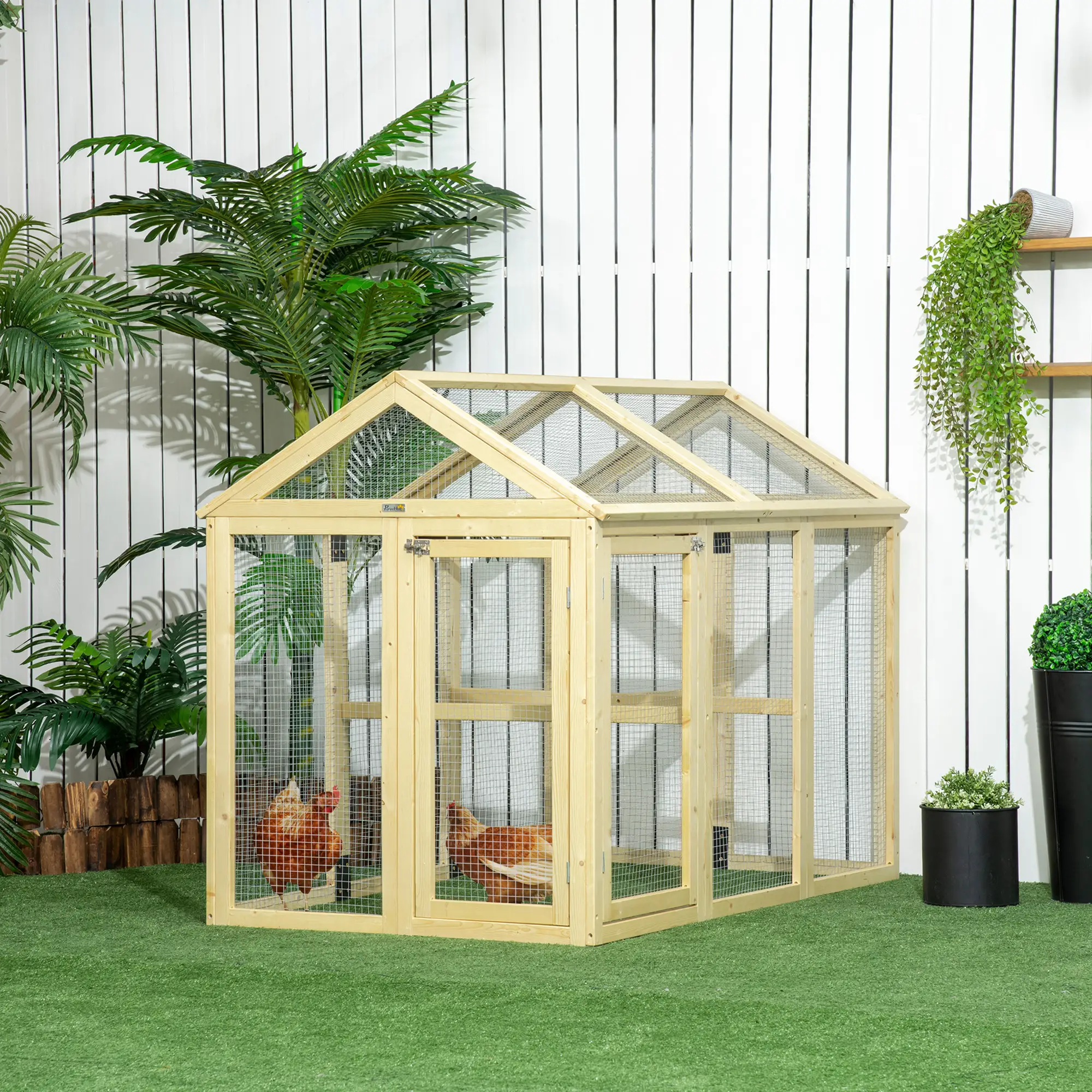 Expandable Outdoor Chicken Coop, 2 Doors, 3 Perches, 1–3 Chickens - Image 2