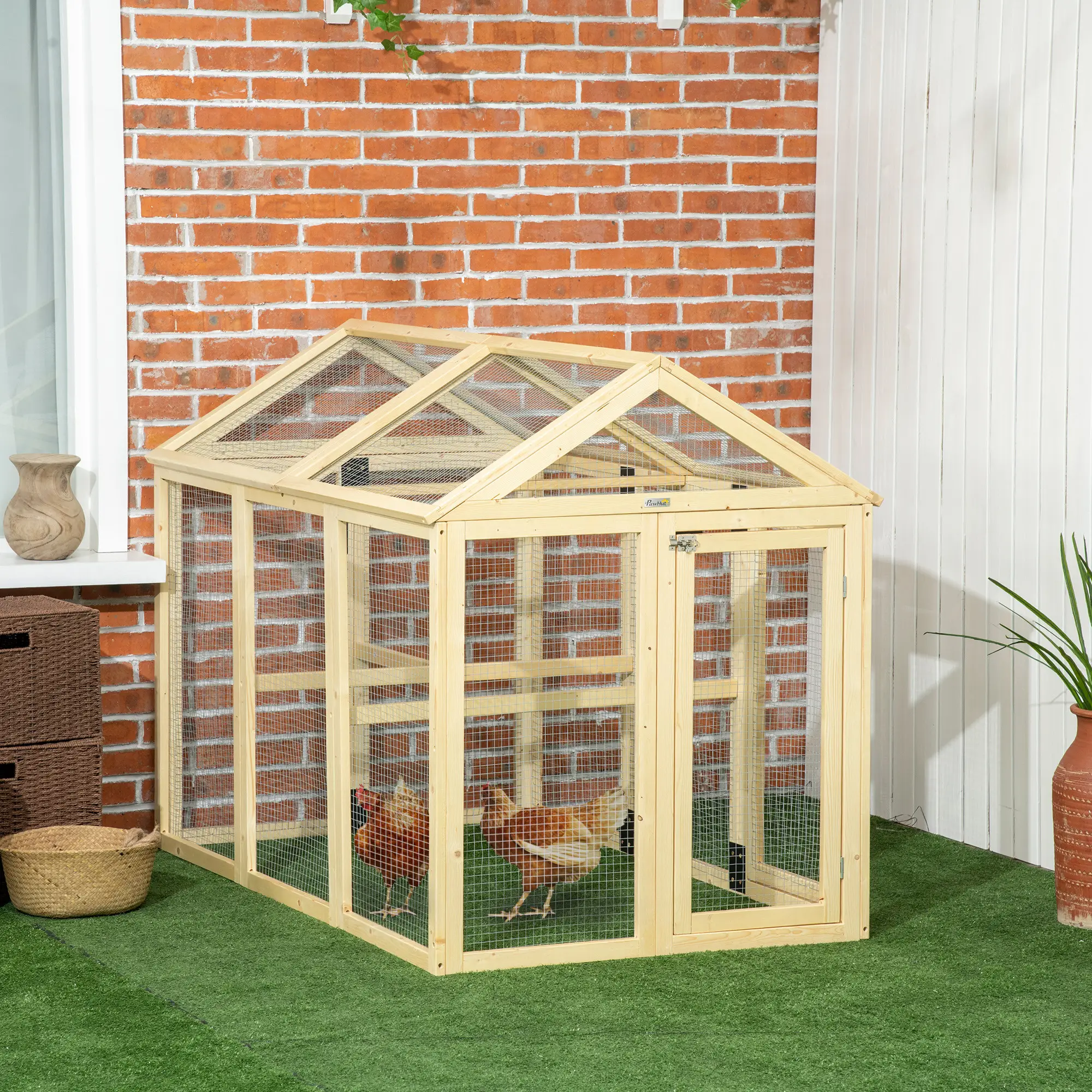 Expandable Outdoor Chicken Coop, 2 Doors, 3 Perches, 1–3 Chickens - Image 8