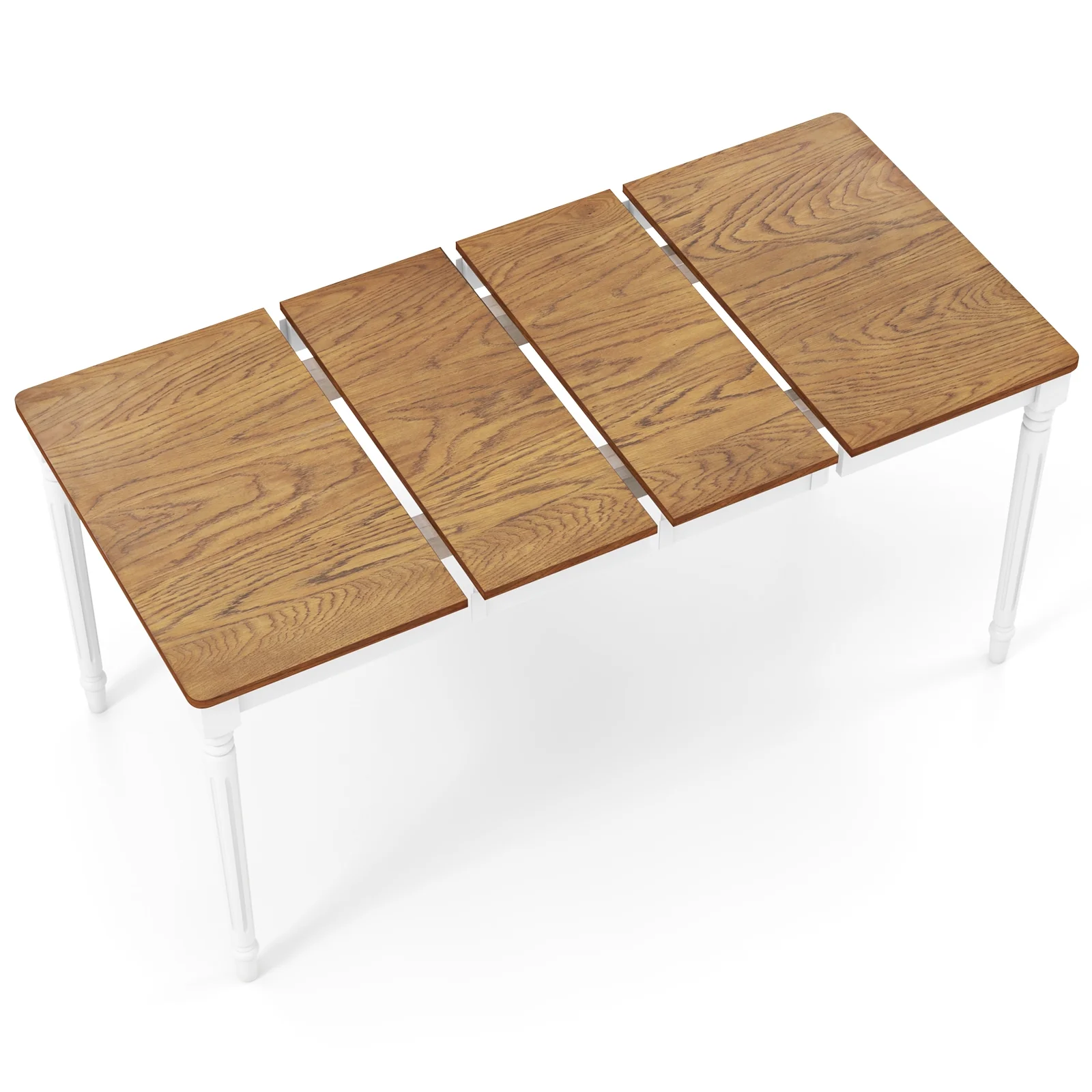Extendable Dining Table, For 4-8 People, White - Image 4