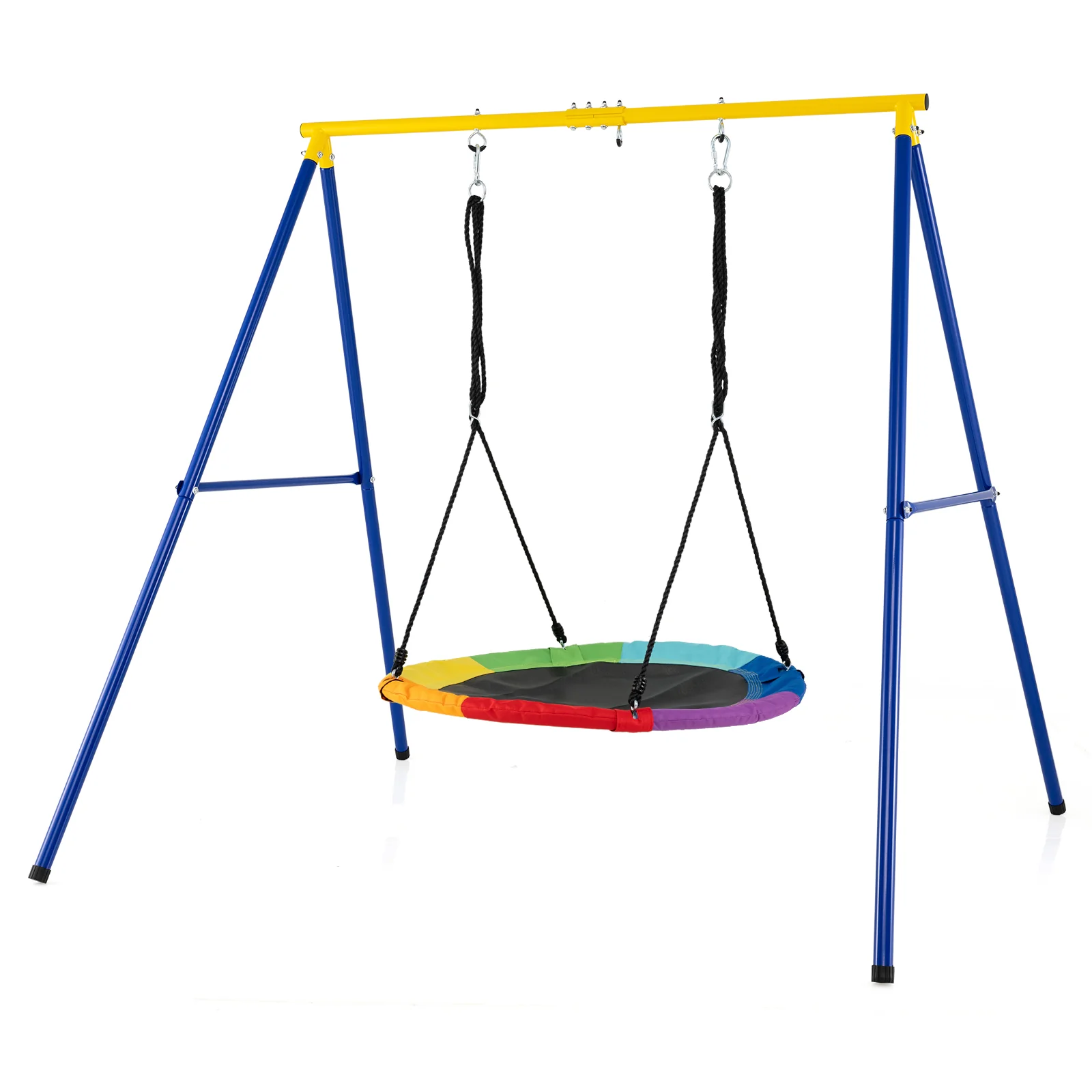 Extra Large Heavy Duty A-Frame Steel Swing Stand, Blue