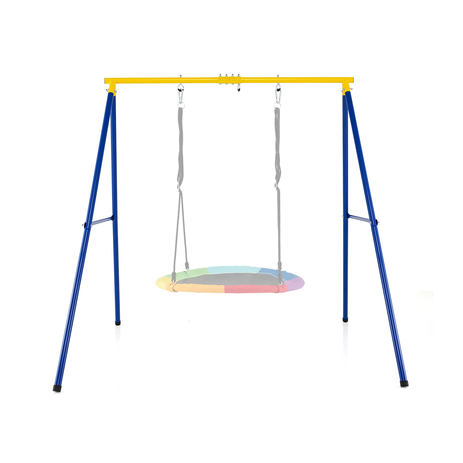 Extra Large Heavy Duty A-Frame Steel Swing Stand, Blue - Image 4