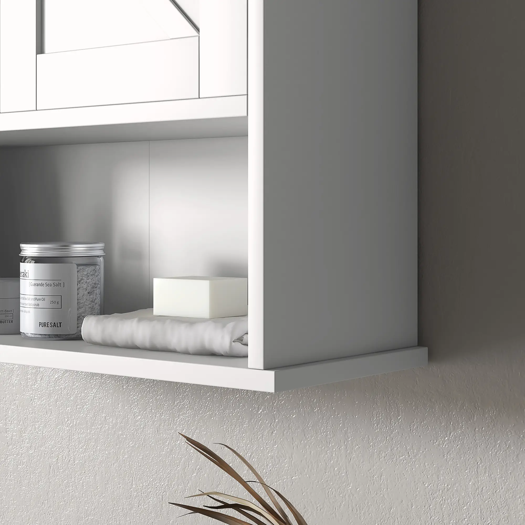 Farmhouse Bathroom Medicine Cabinet, Barn Doors, Adjustable Shelf, White - Image 11