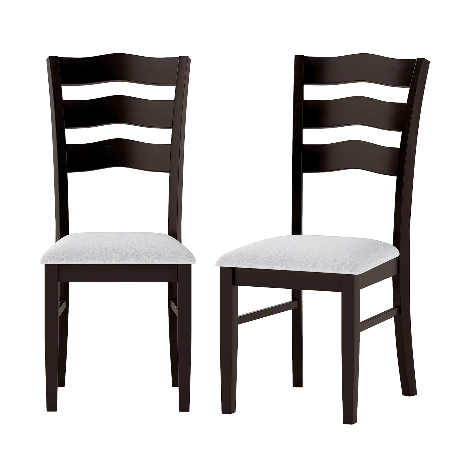 Farmhouse Dining Chairs Set of 2, Modern Kitchen Chairs, Gray - Image 4