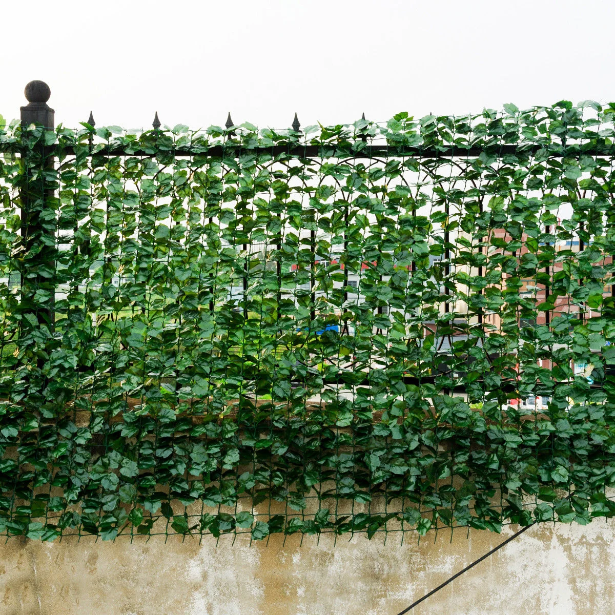 Faux Ivy Leaf Decorative Privacy Fence-40 x 95 Inch, Green - Image 6