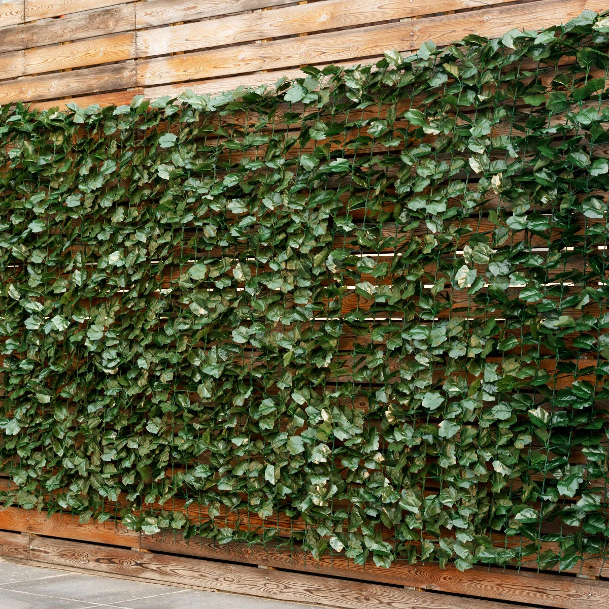 Faux Ivy Leaf Privacy Fence, 59 x 95 Inch, Green - Image 3