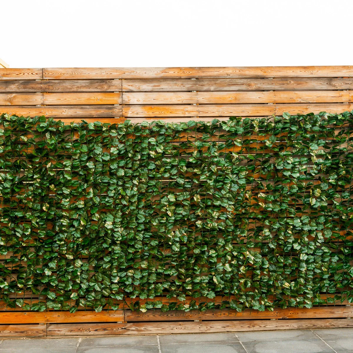 Faux Ivy Leaf Privacy Fence, 59 x 95 Inch, Green - Image 4
