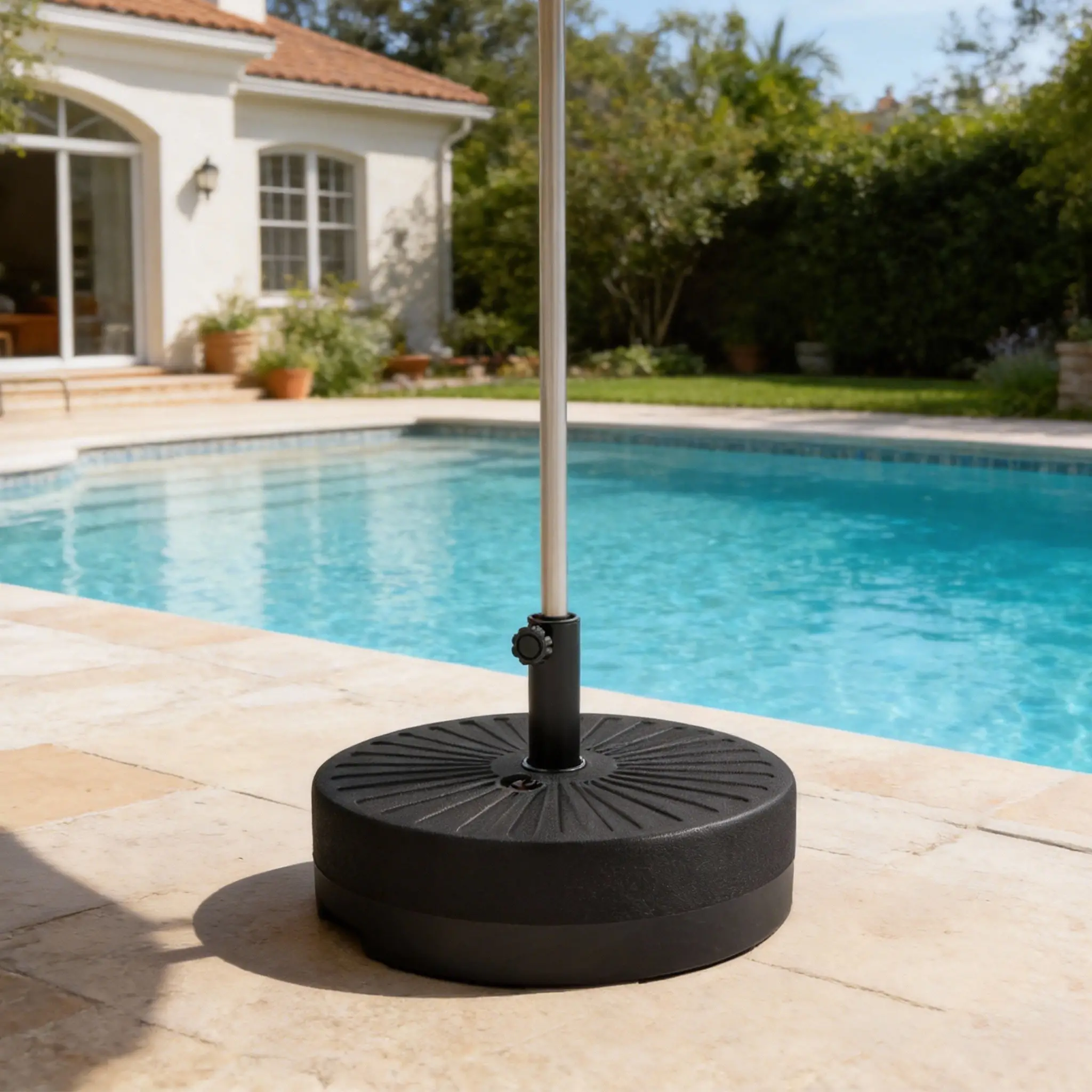 Fillable Umbrella Base, 20 Inch, Water Sand Filled Stand, Fit 1.5"/1.9" Pole - Image 10