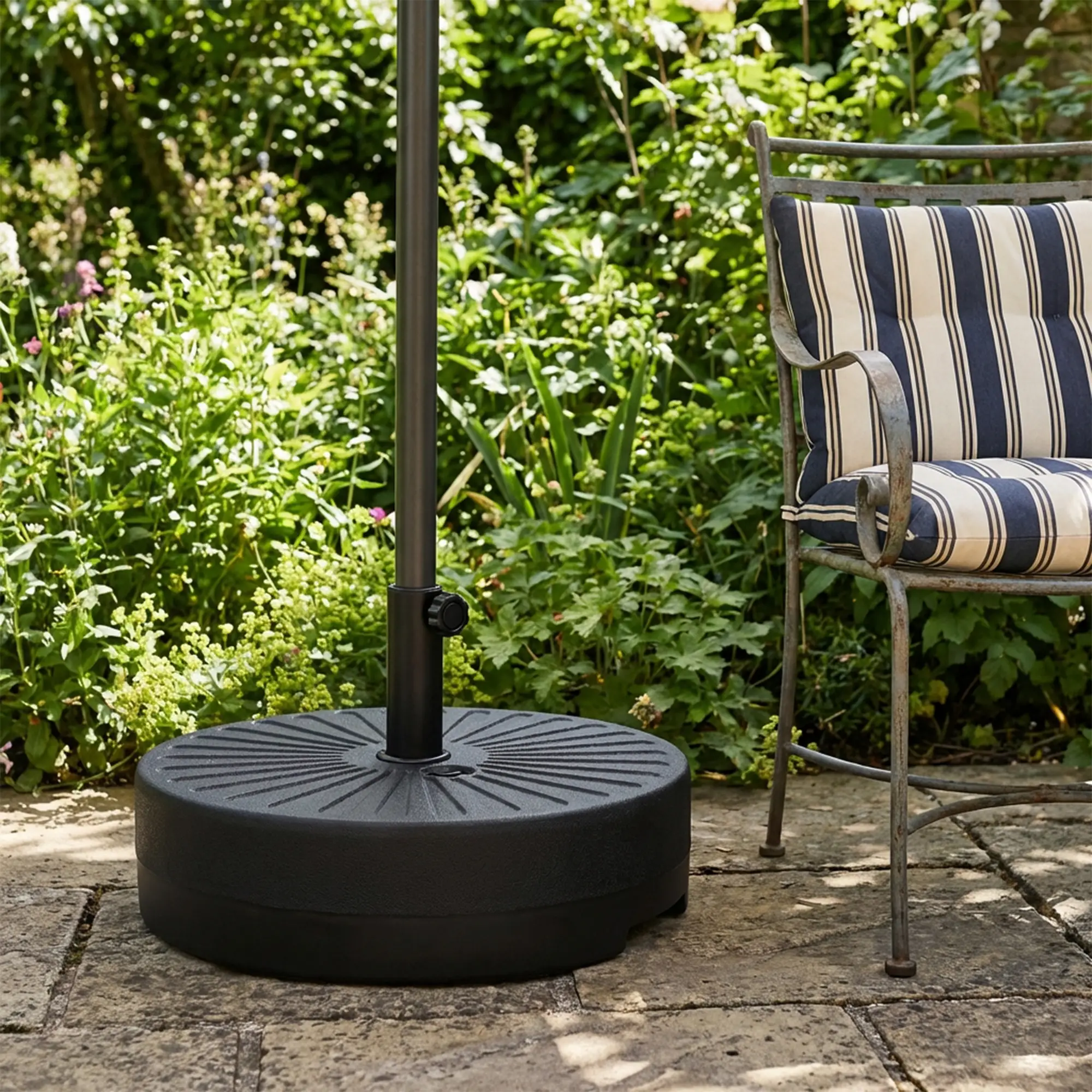 Fillable Umbrella Base, 20 Inch, Water Sand Filled Stand, Fit 1.5"/1.9" Pole - Image 9