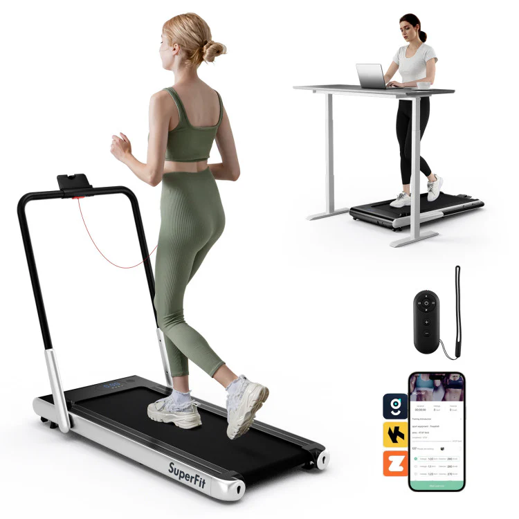 Fitness Room Set: Dumbbell Weight Set+3-in-1 3HP Folding Treadmill - Image 5