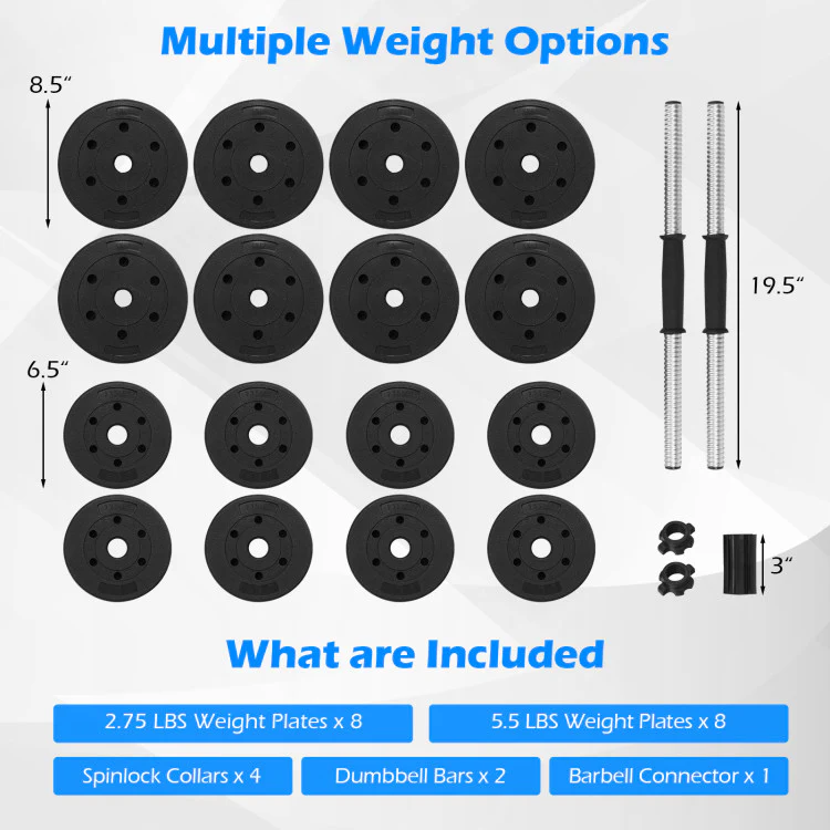 Fitness Room Set: Dumbbell Weight Set+3-in-1 3HP Folding Treadmill - Image 6