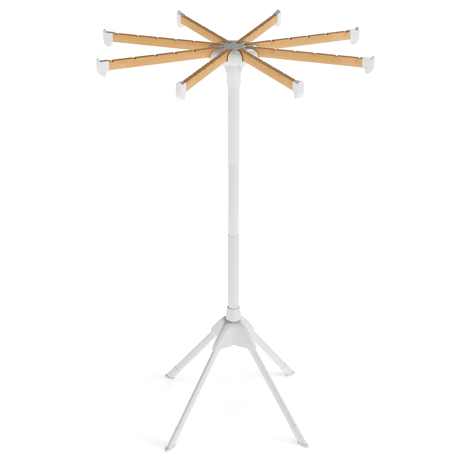 Foldable Clothes Drying Rack, 8 Bamboo Rods, 40 Hanger Slots - Image 4
