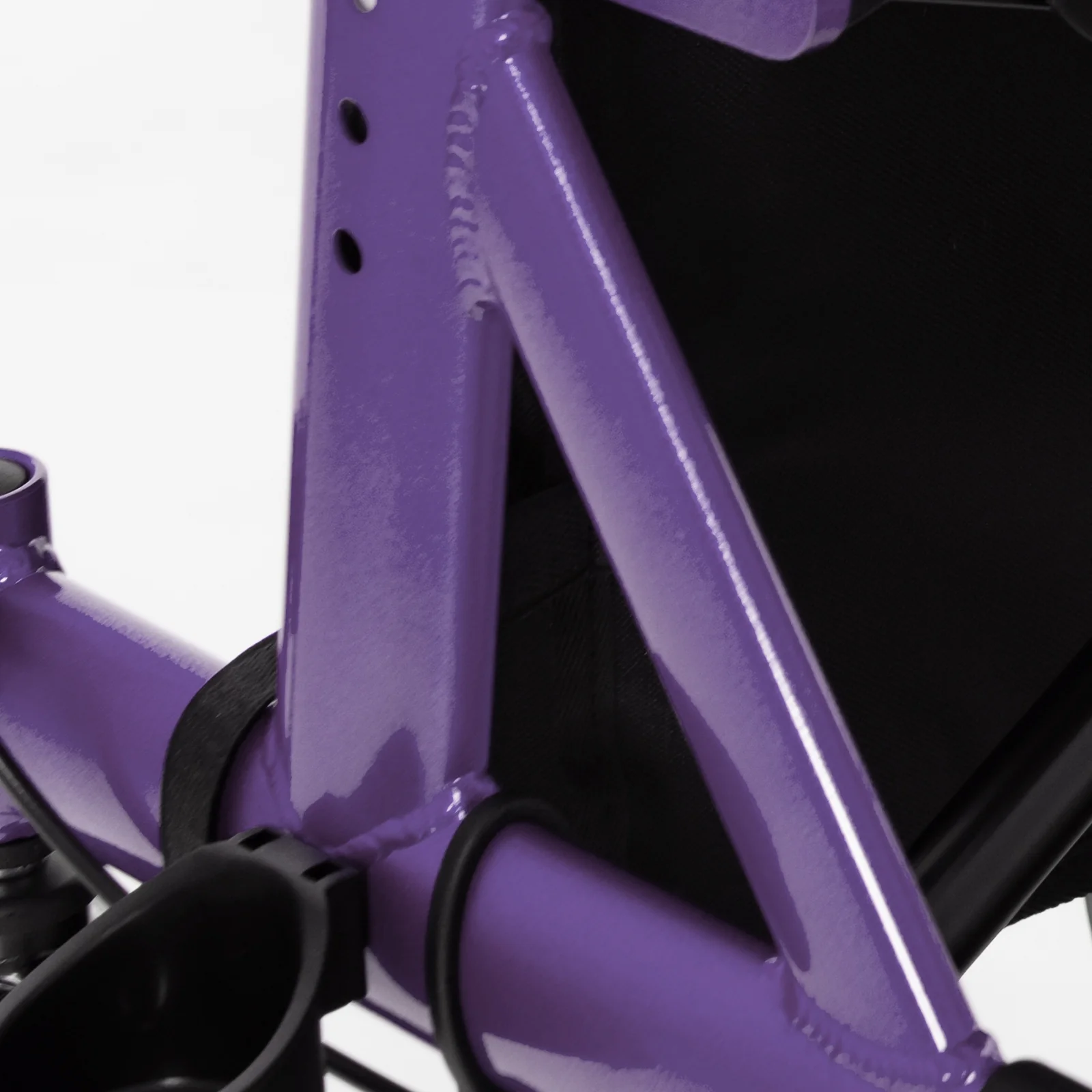 Foldable Rollator Walker, Height Adjustable With Seat, Purple - Image 7