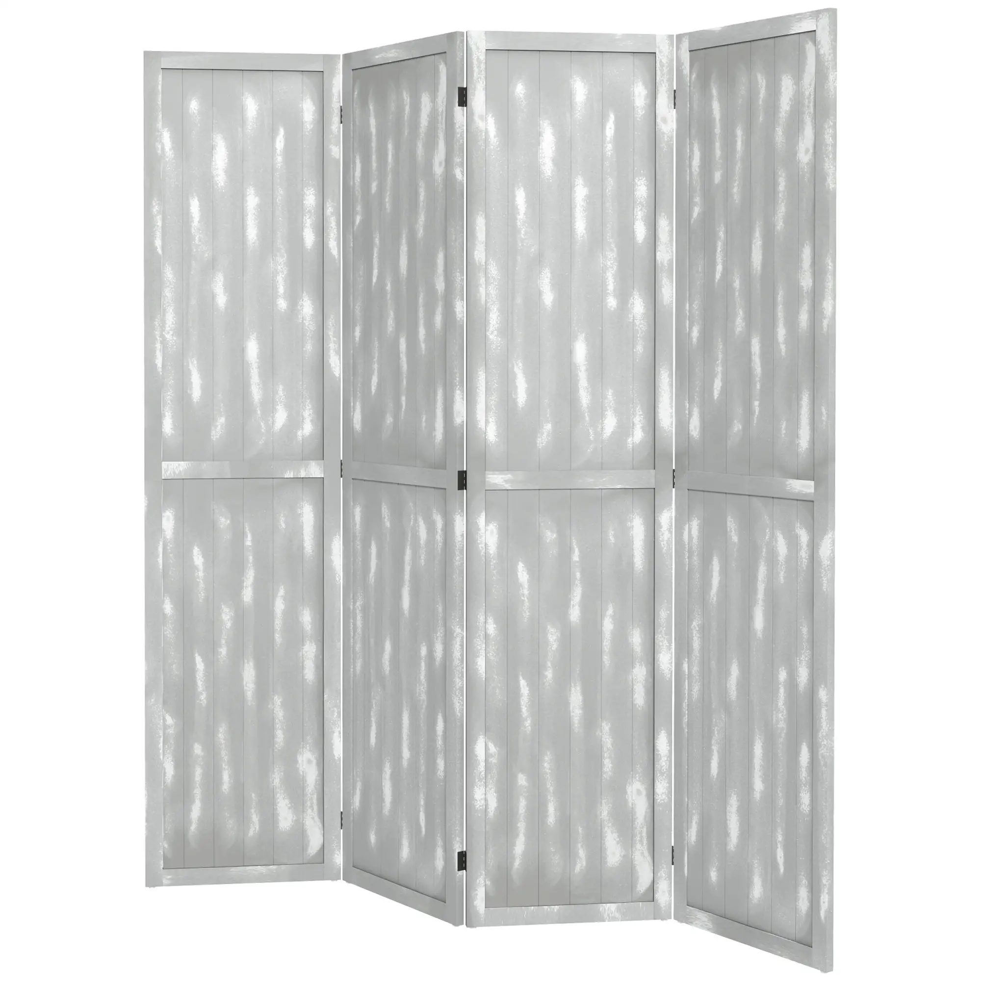 Foldable Screen Divider, 5.5', for Bedroom Office, Grey