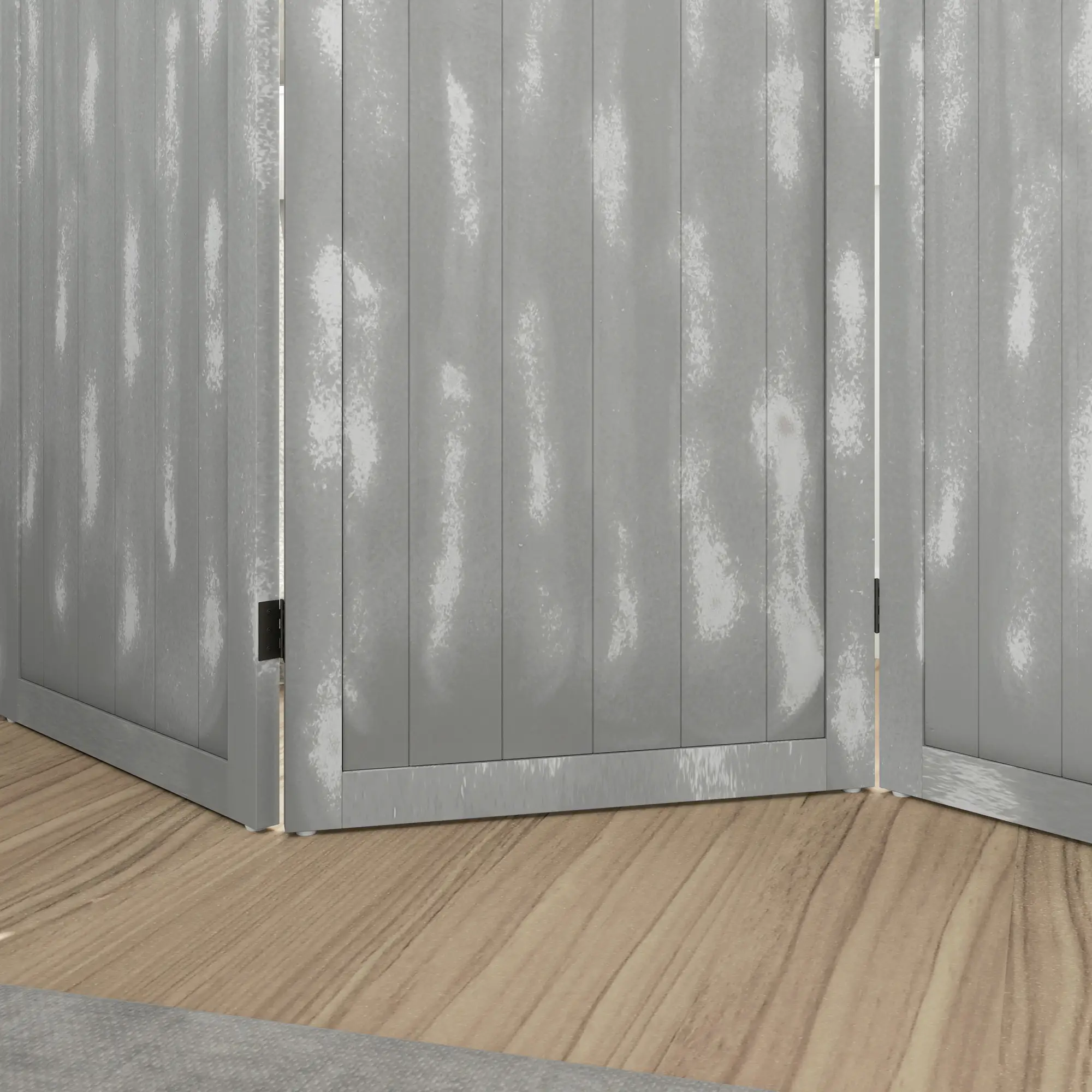 Foldable Screen Divider, 5.5', for Bedroom Office, Grey - Image 10