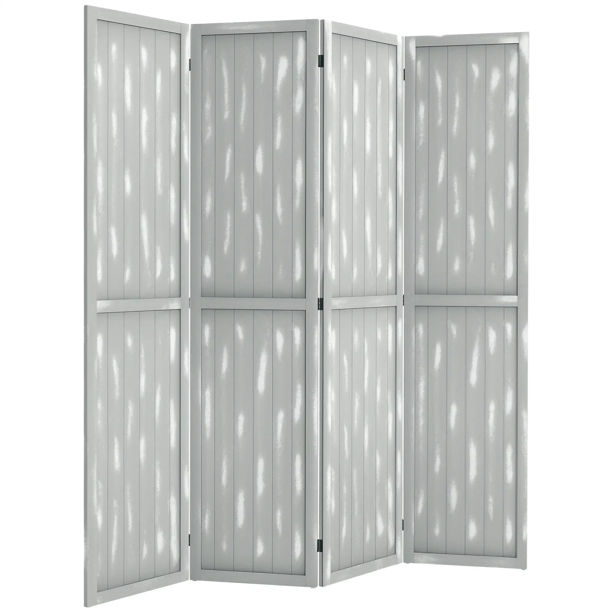 Foldable Screen Divider, 5.5', for Bedroom Office, Grey - Image 11