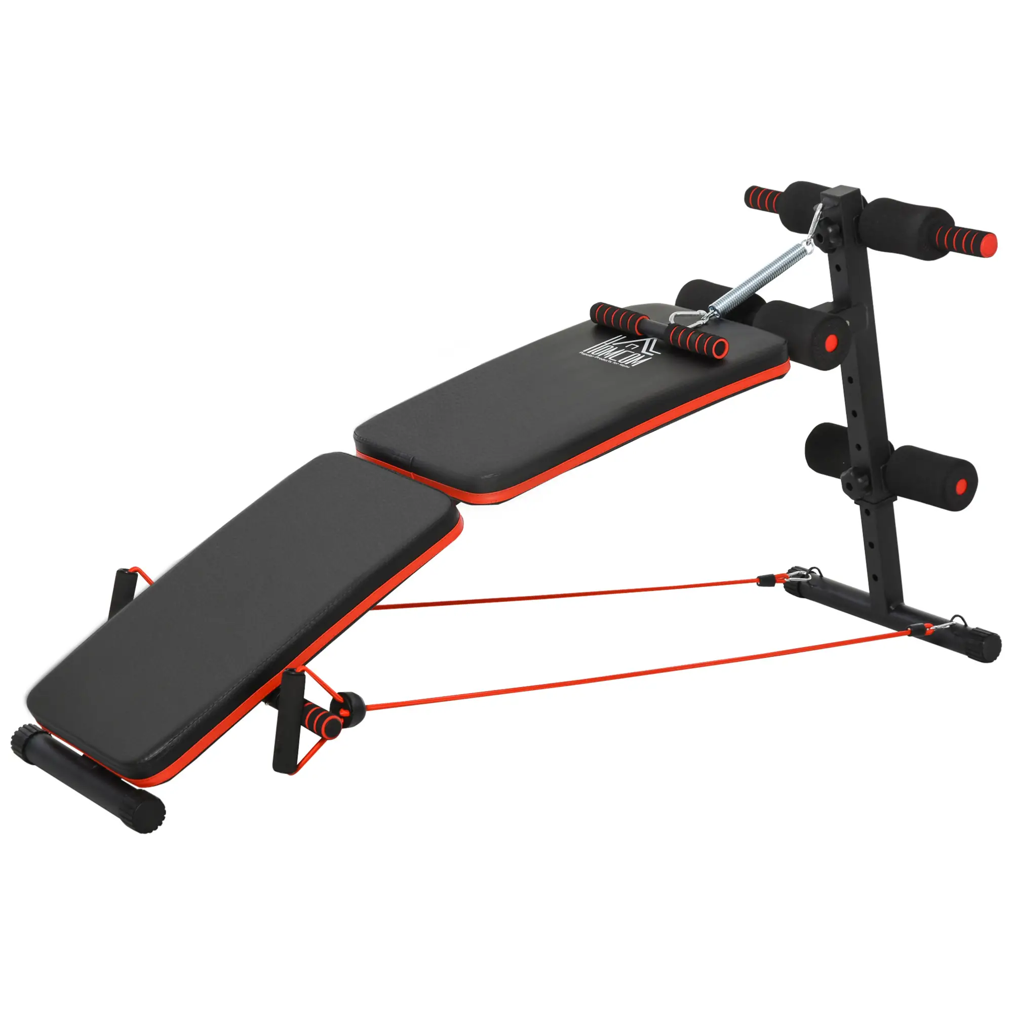 Foldable Sit Up Bench, Core Workout, Home Gym, Black - Image 11