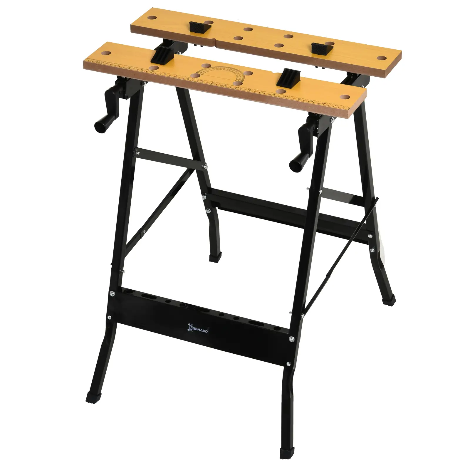 Foldable Work Bench, 4 Adjustable Clamps, MDF Surface, Steel Frame, 100kg/220lbs Capacity - Image 11