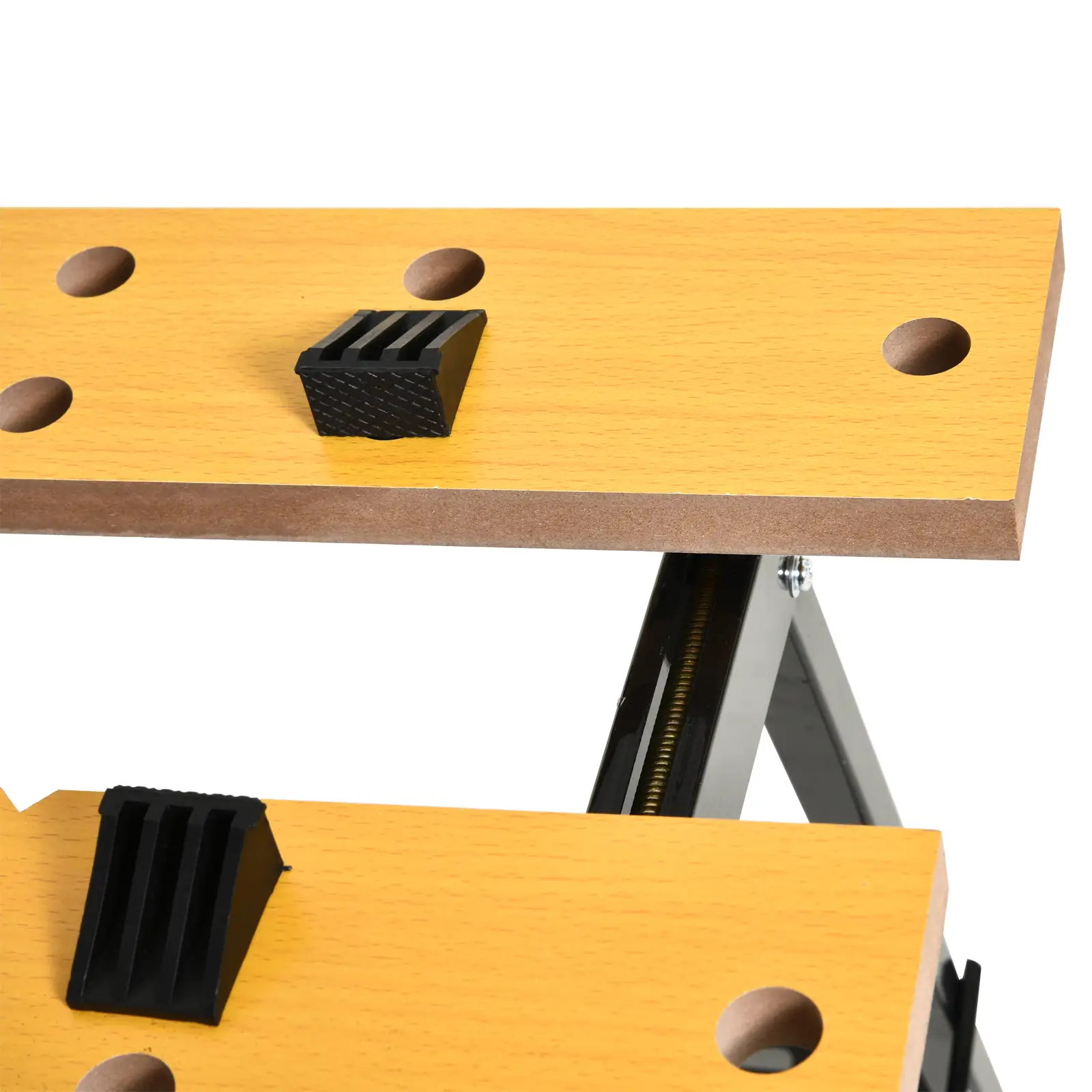 Foldable Work Bench, 4 Adjustable Clamps, MDF Surface, Steel Frame, 100kg/220lbs Capacity - Image 2