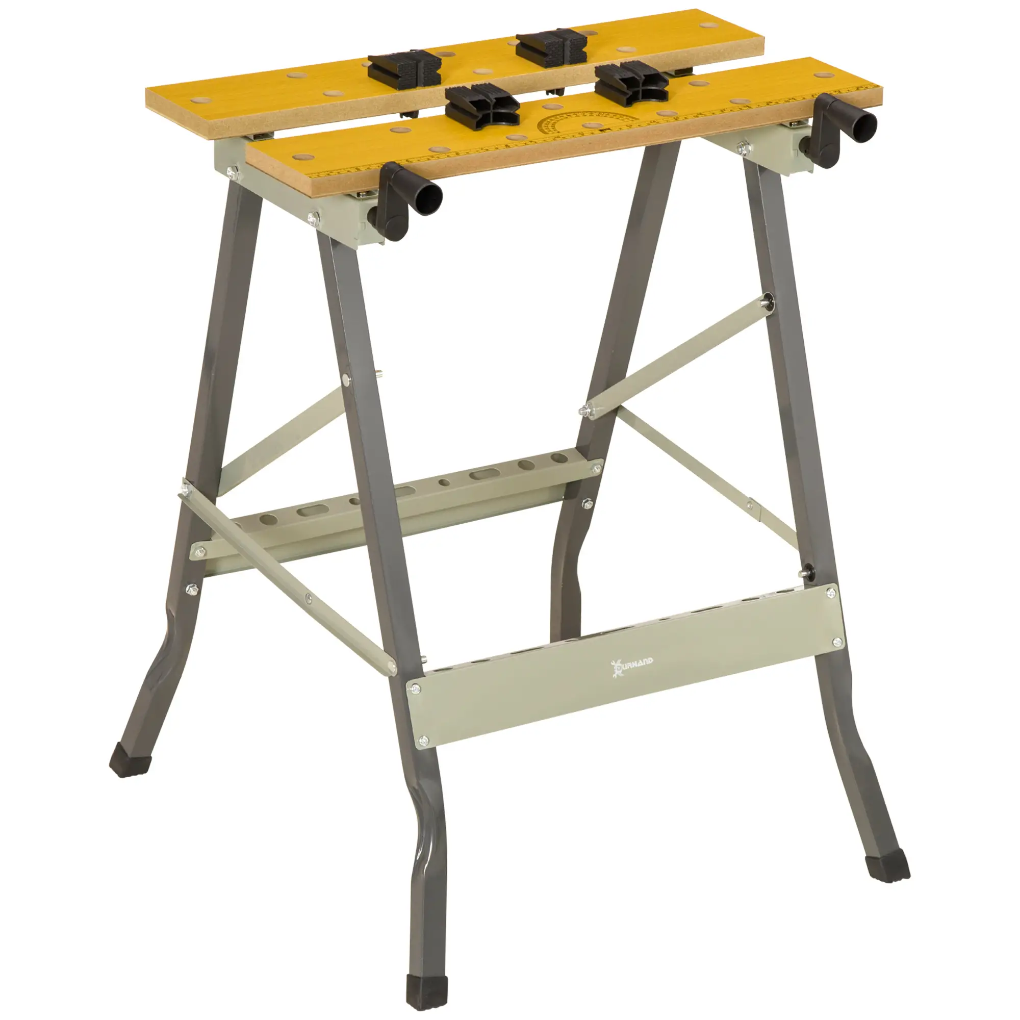 Foldable Work Bench w/ 4 Adjustable Clamps, Carpenter Saw Table - Image 11