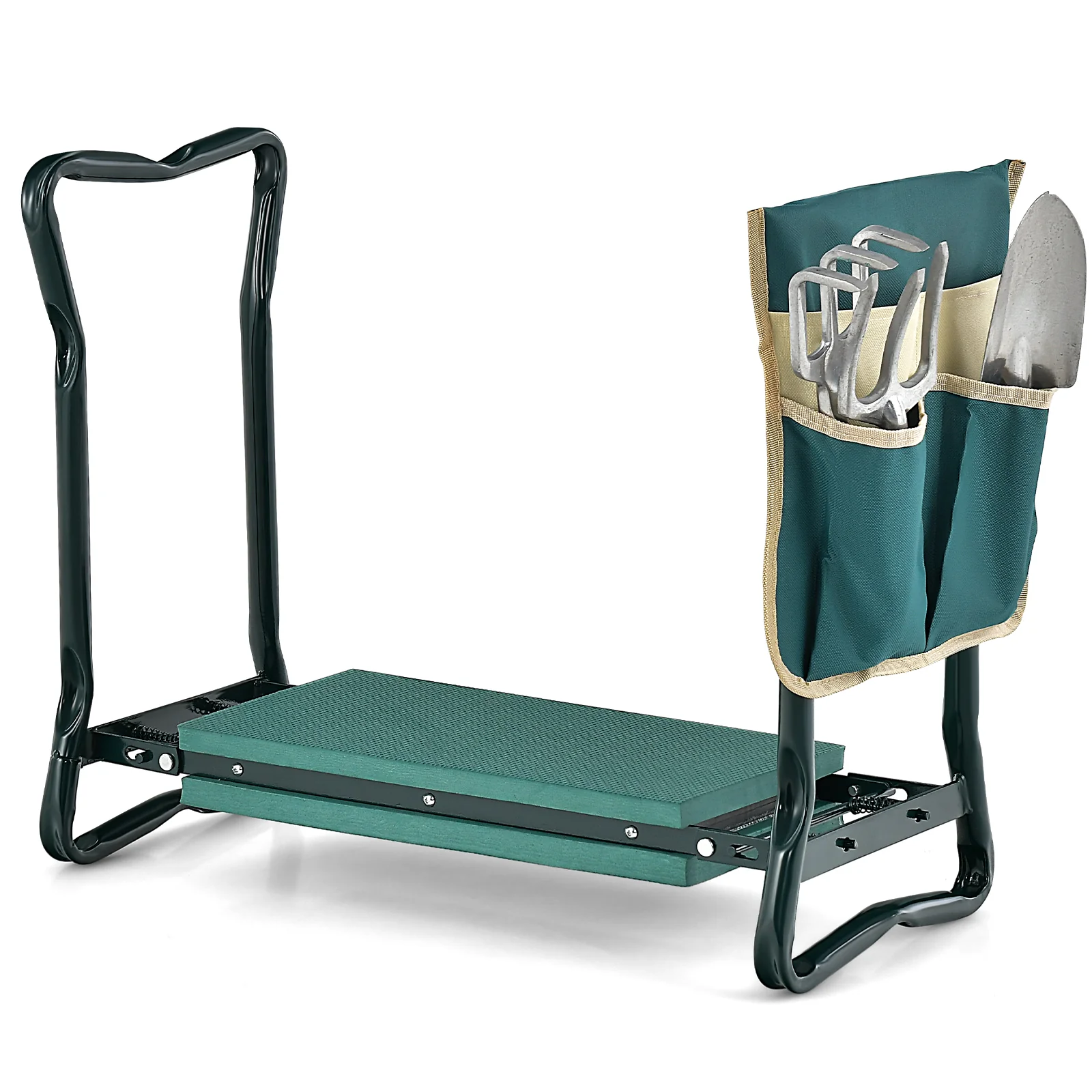 Folding Garden Kneeler Pad, Cushion Seat, Green - Image 4