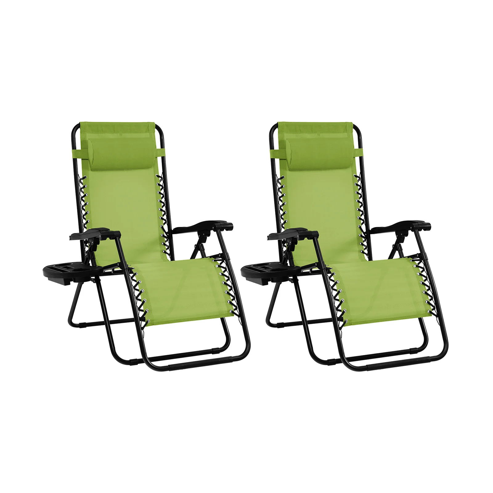 Folding Lounge Chair, Zero Gravity, Green