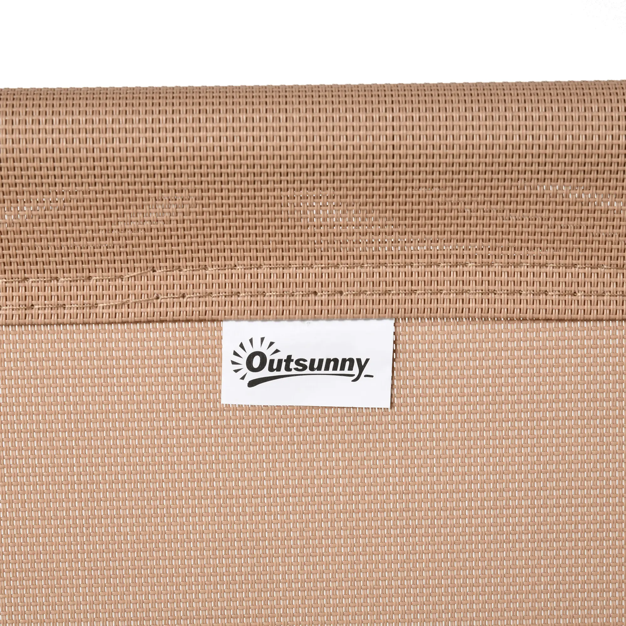Folding Outdoor Chair, Bungee Sling Patio Dining, 1-Pack, Beige - Image 7