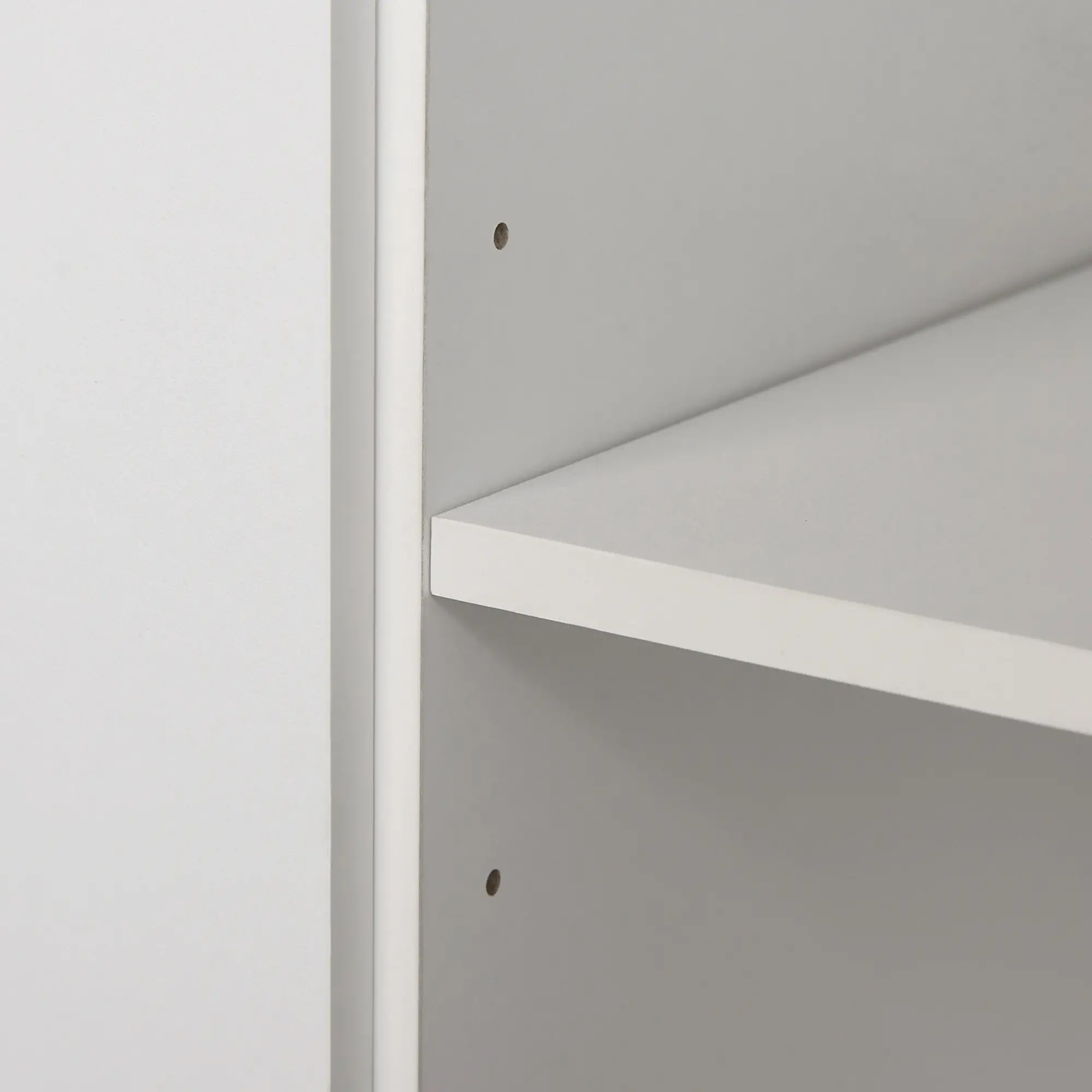 Freestanding Kitchen Buffet, Hutch Storage, 2 Door Cabinets, 3 Drawers, White - Image 11