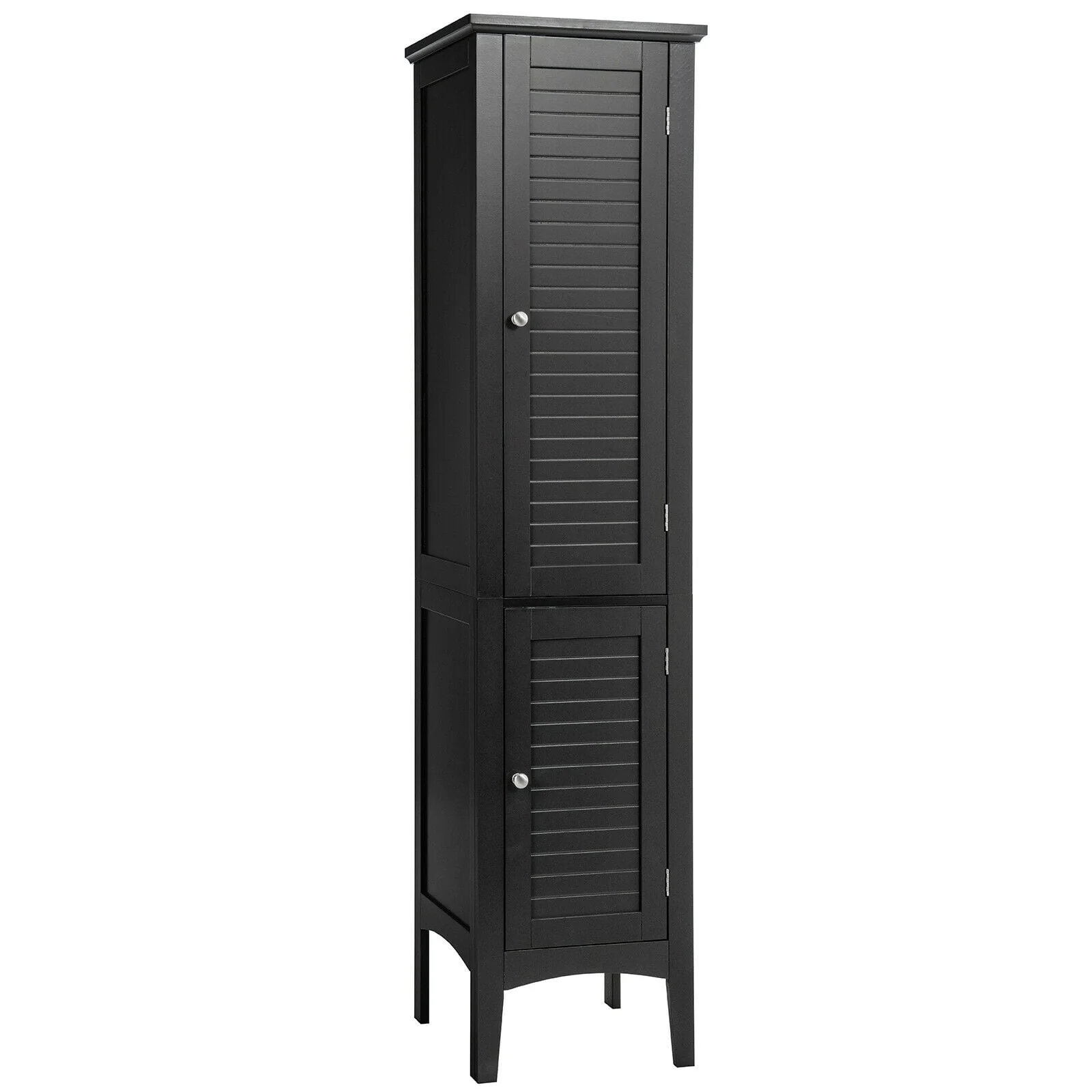 Freestanding Storage Cabinet, Black - Image 4
