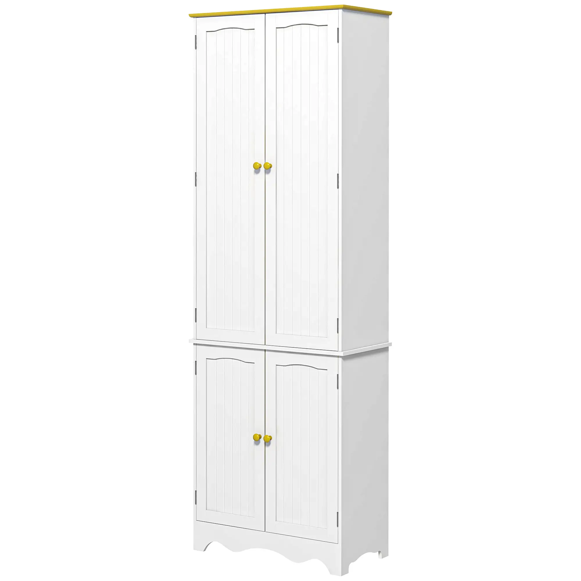 Freestanding Storage Cabinet, Kitchen Pantry with 4 Shelves, 4 Doors - Image 11