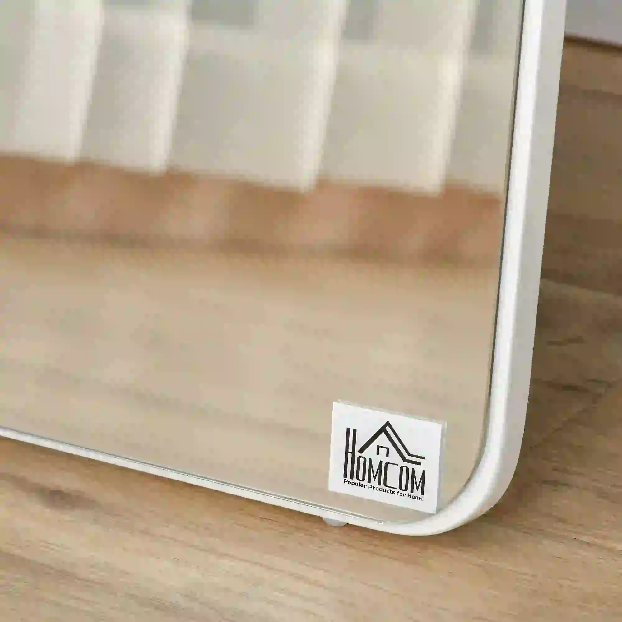 Full Length Mirror, Free Standing, Wood Frame, 15" x 61", White - Image 10