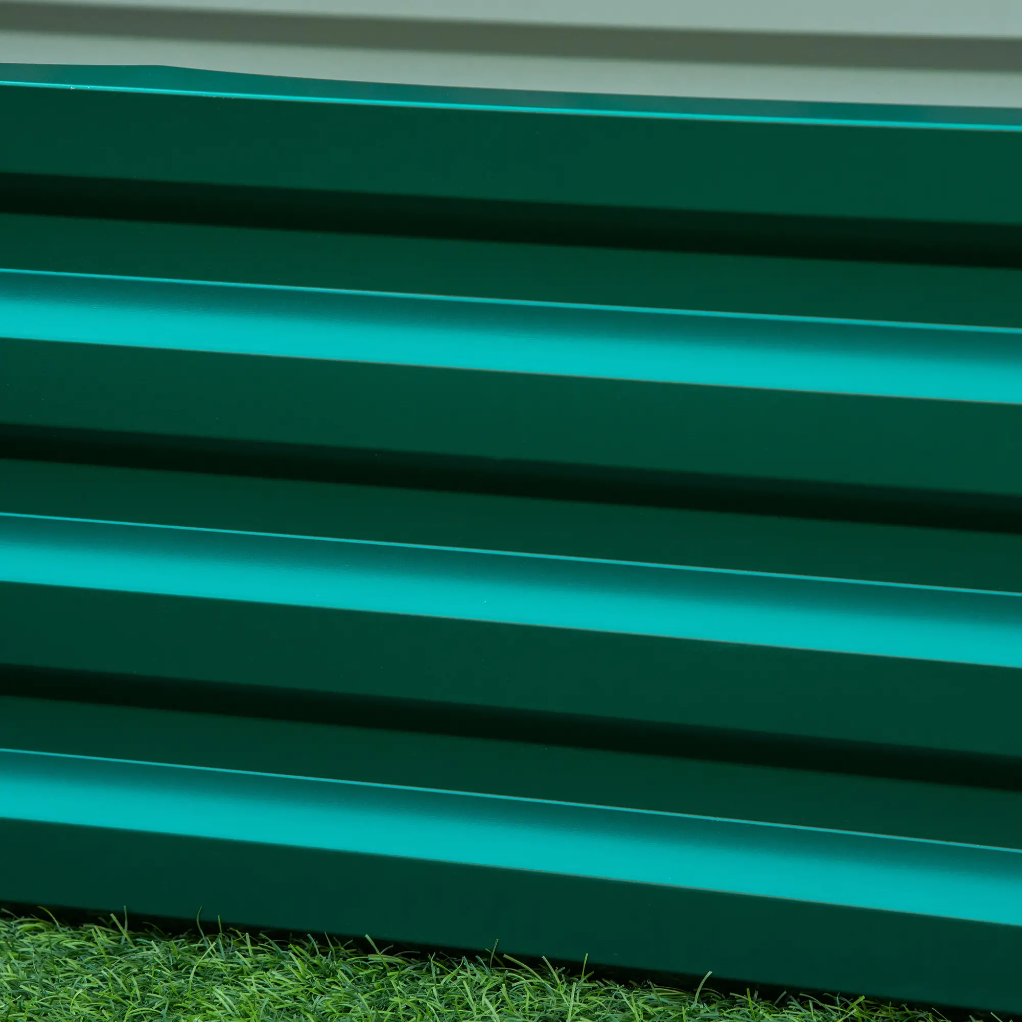 Galvanized Raised Garden Bed, Outdoor Planter Box, 4' x 2' x 1', Green - Image 9