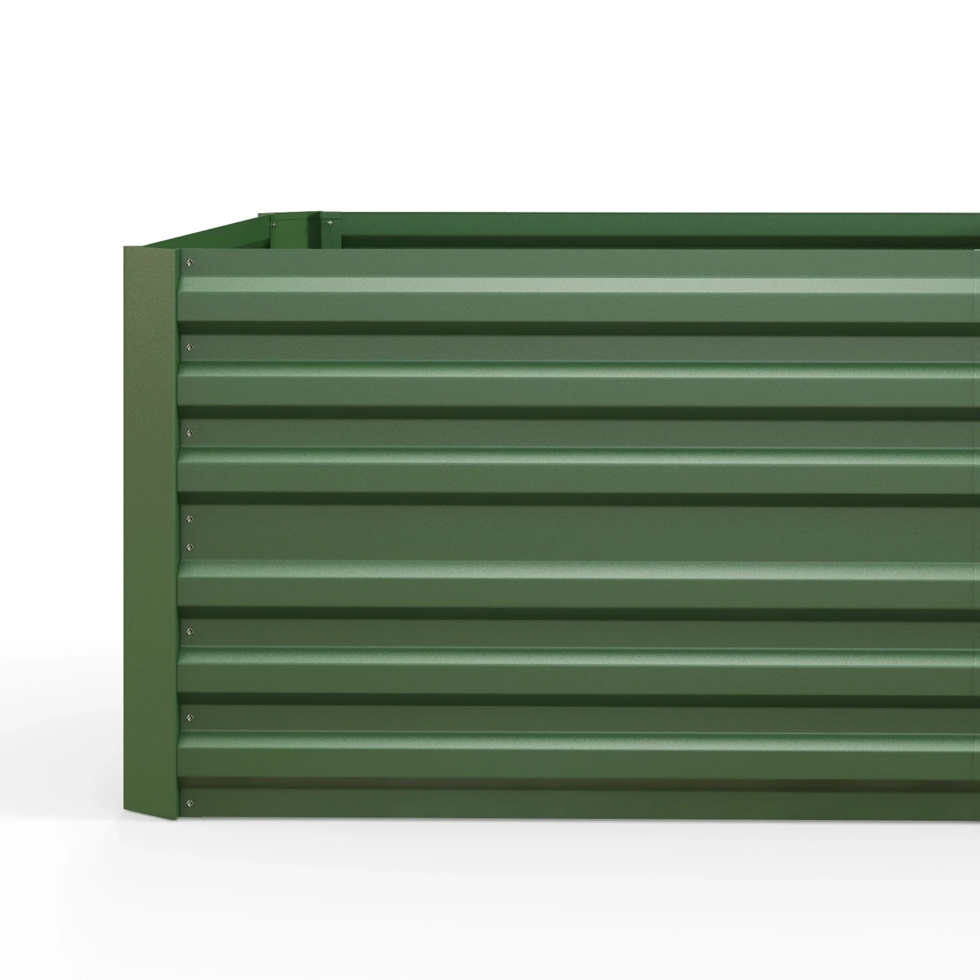 Galvanized Raised Garden Bed, Steel Planter, 71" x 35" x 23", Green - Image 9